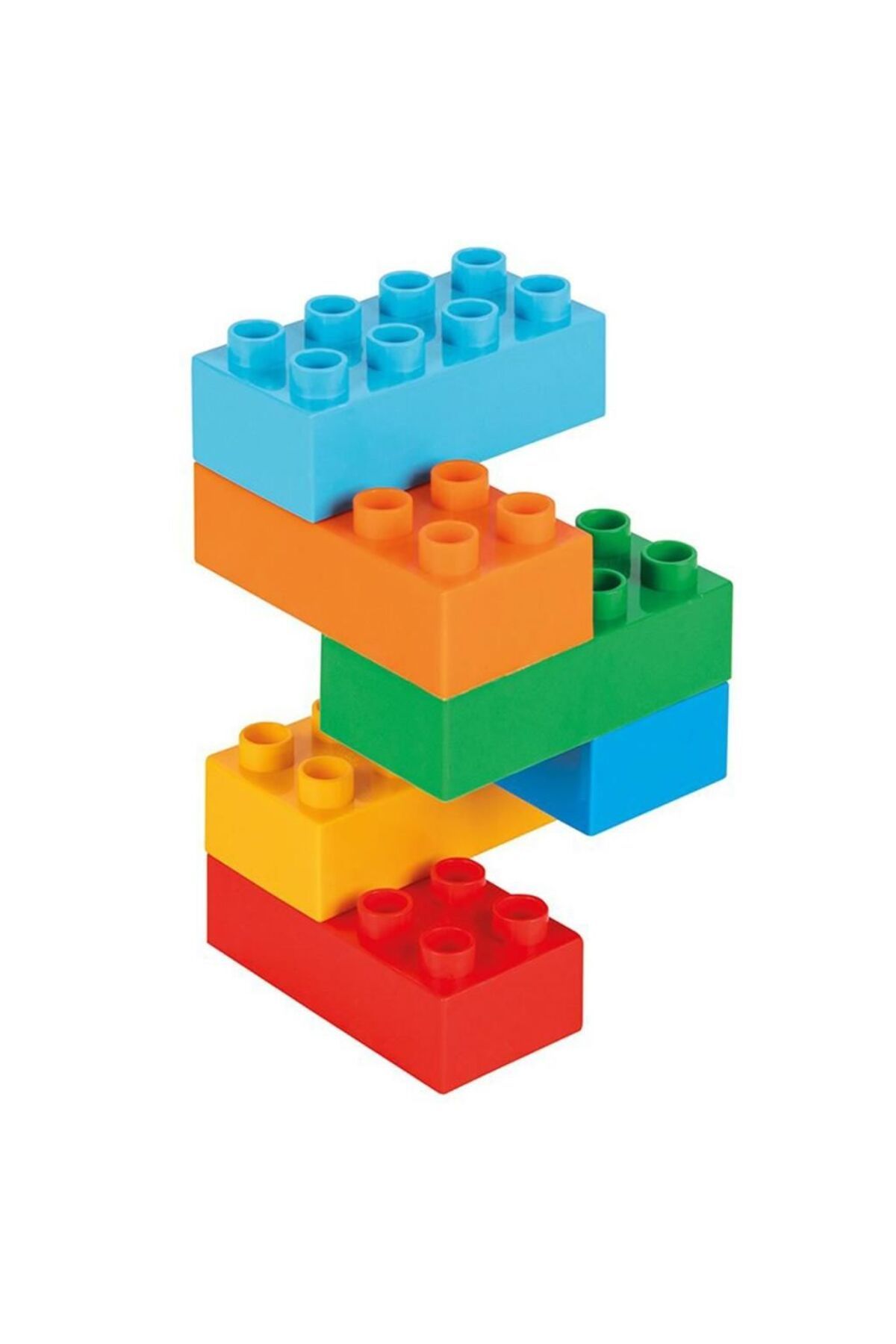 TWOX Eğitici Bebek ve Çocuk Makro 6 Renkli Tuğla Bloklar