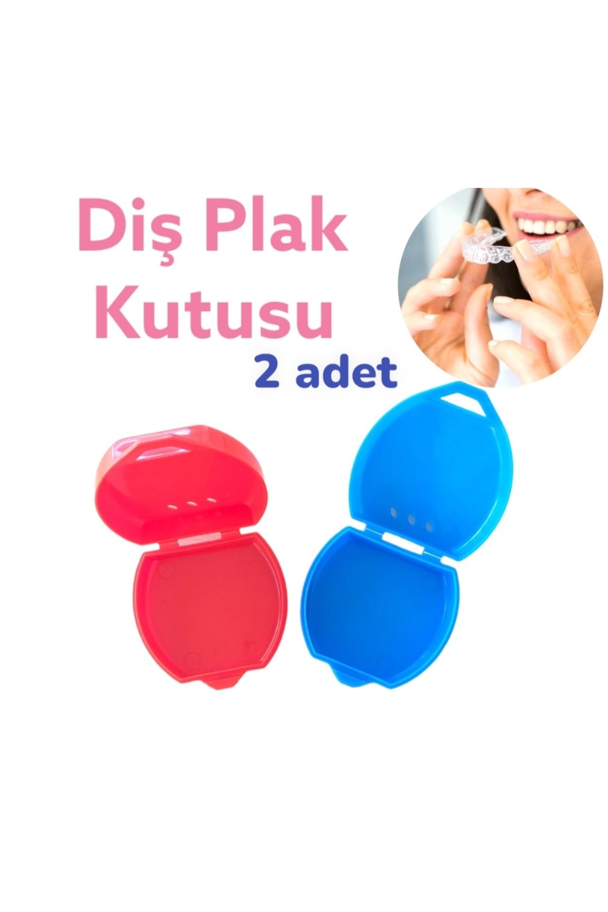Vulli GECE PLAĞI SAKLAMA KUTUSU DİŞ PLAK KABI (2 ADET)