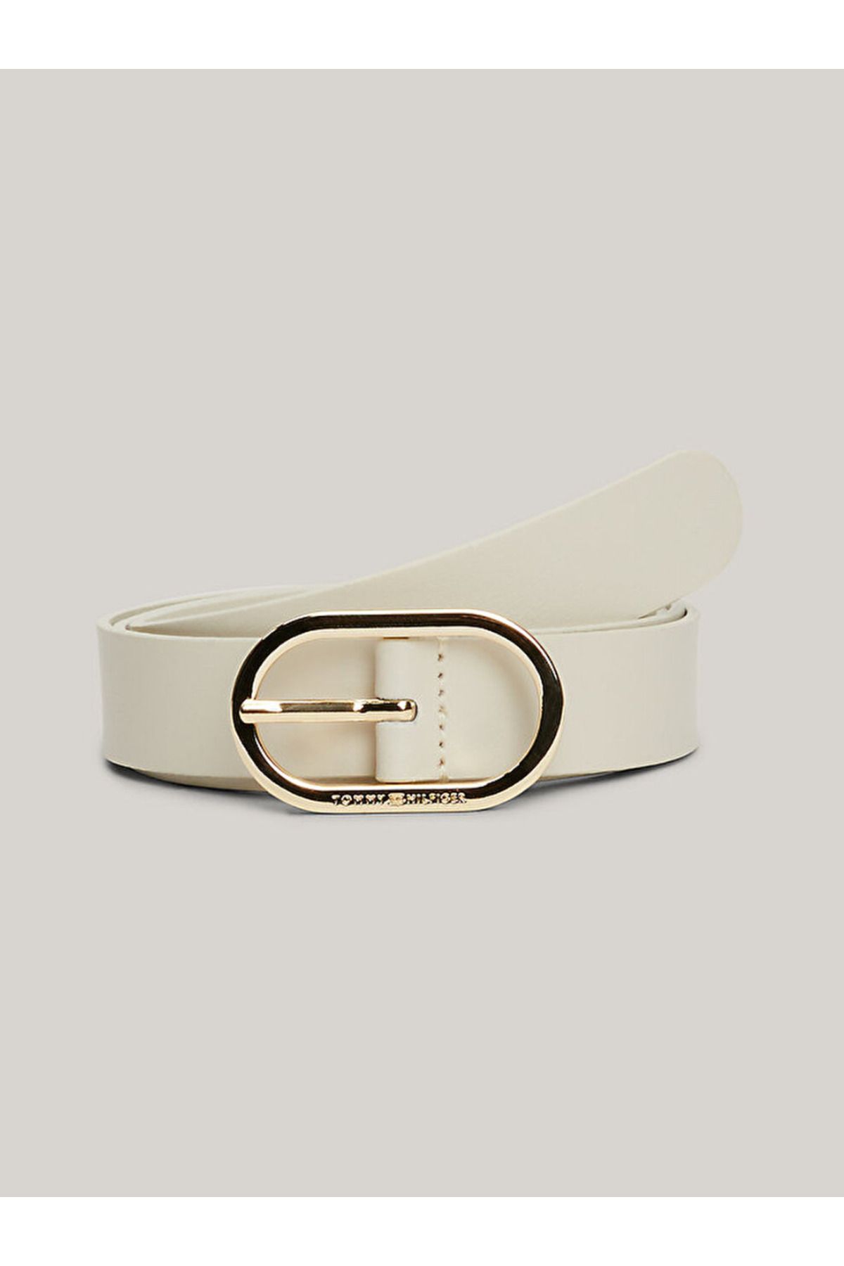 Tommy Hilfiger Chic Oval Buckle Leather Belt