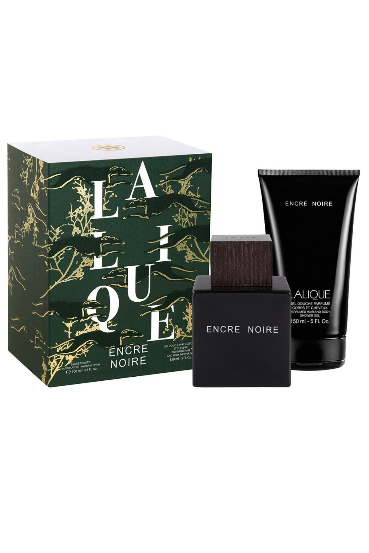Lalique Encre Noire Edt 100 Ml + Shower Gel 150 Ml