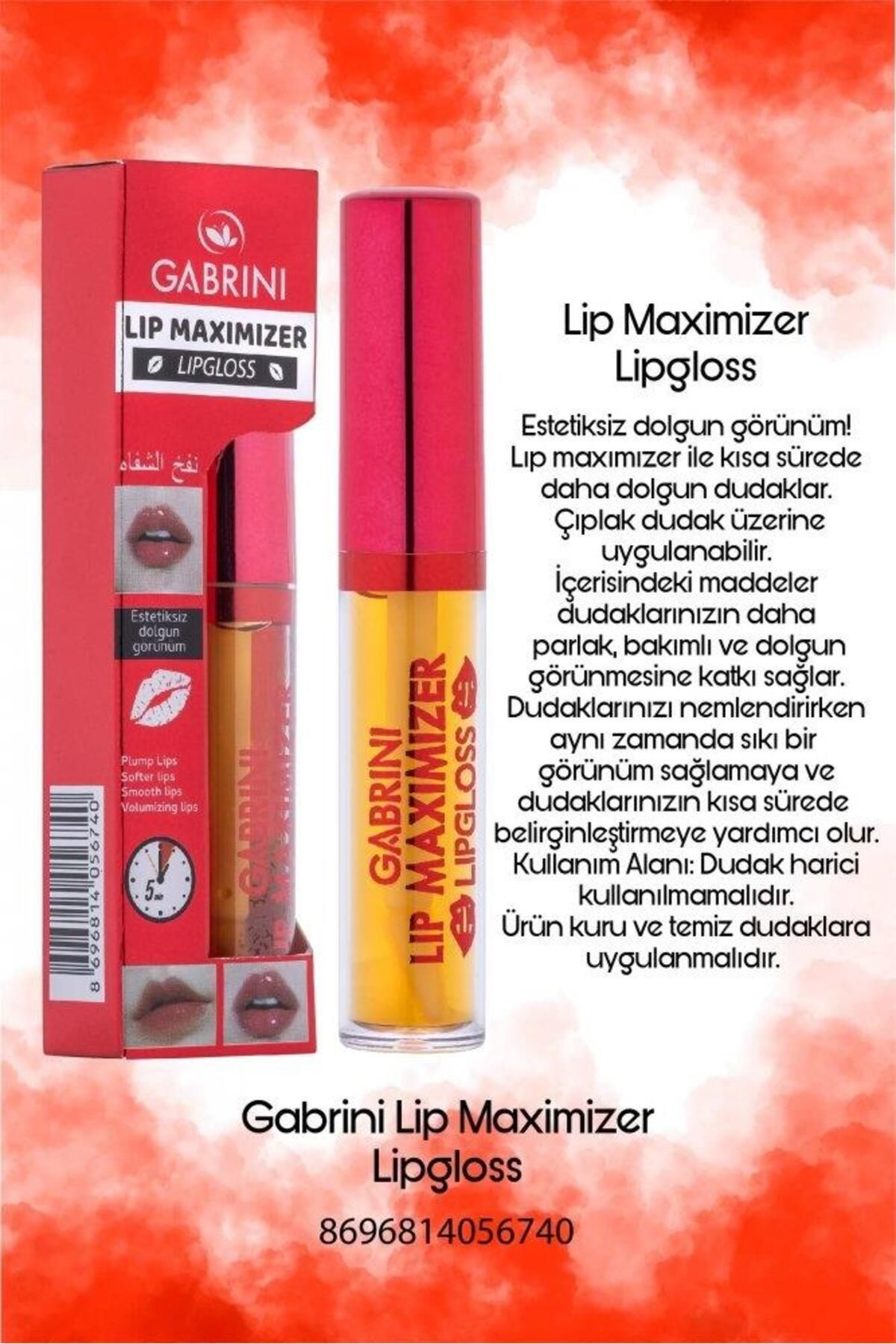 Gabrini Dolgun Dudak Parlatıcı Ve Dolgunlaştırıcı Lip Maximizer Lipgloss 7ml