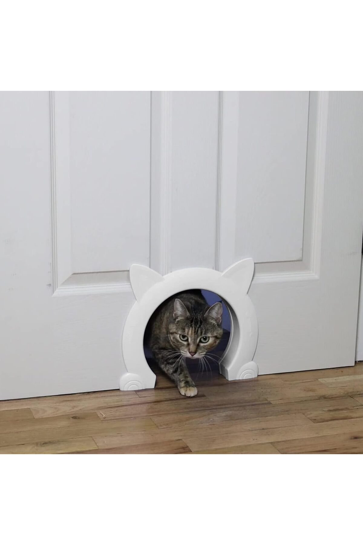 IKUSO Kedi Kapı İç Kapı, 10 kg'a kadar Kediler için Kedi Kapısı Kedi Kapağı, Oda Kapıları için Kedi Tüneli