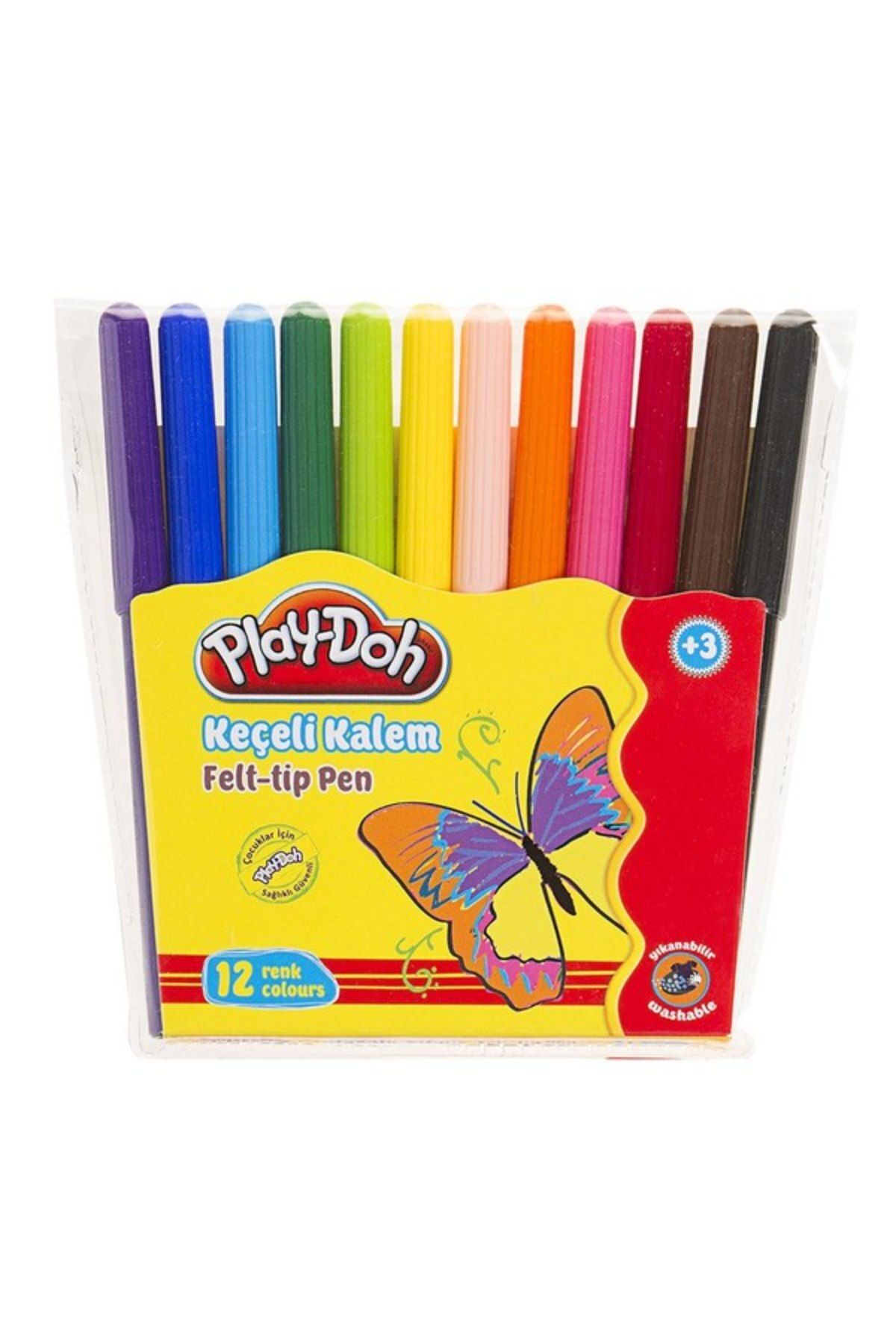 Play Doh Yıkanabilir Keçeli Kalem 12 Renk