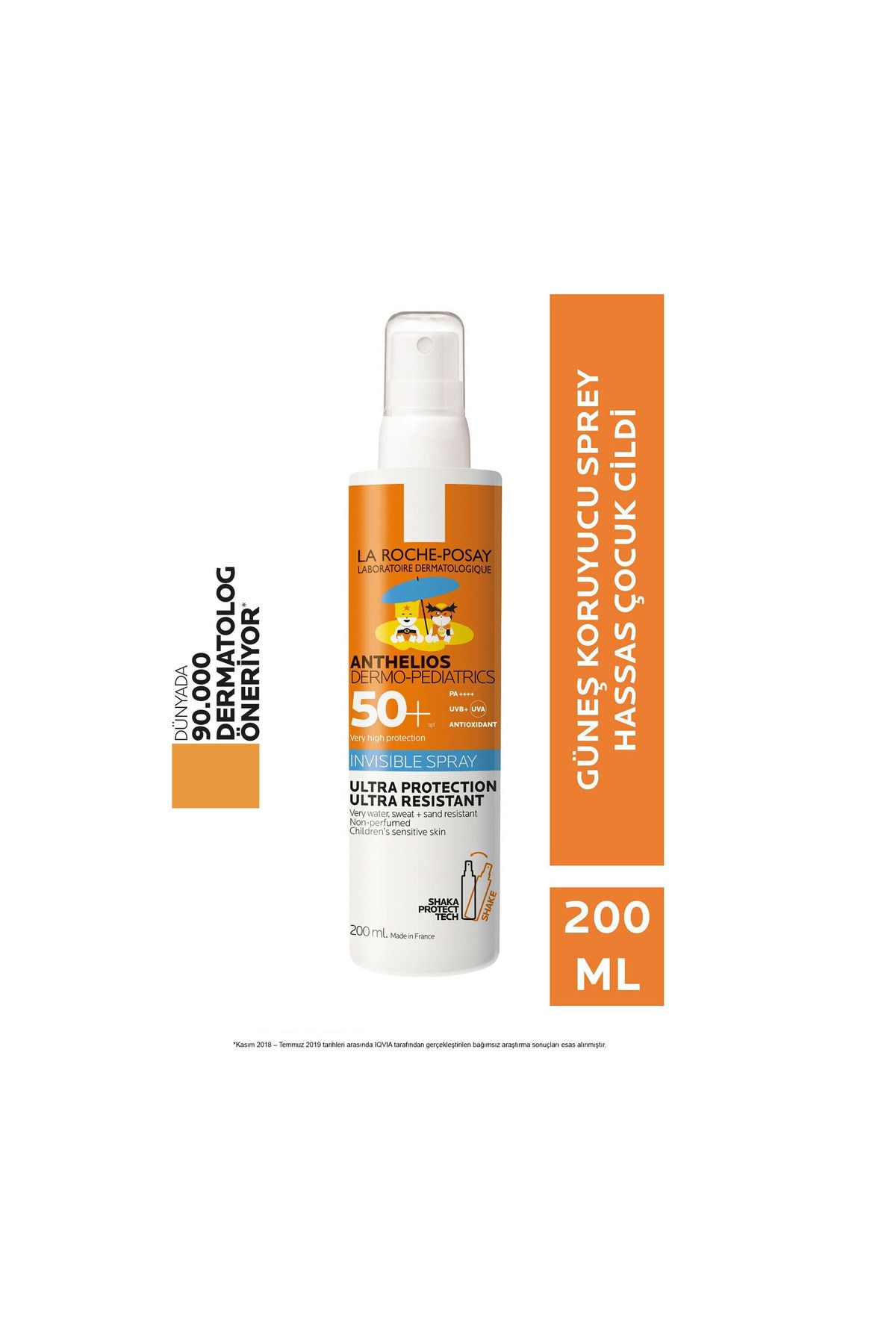 La Roche Posay Çocuklar için hassas cilde özel kızılötesi, yatıştırıcı yüksek güneş koruması 200ml