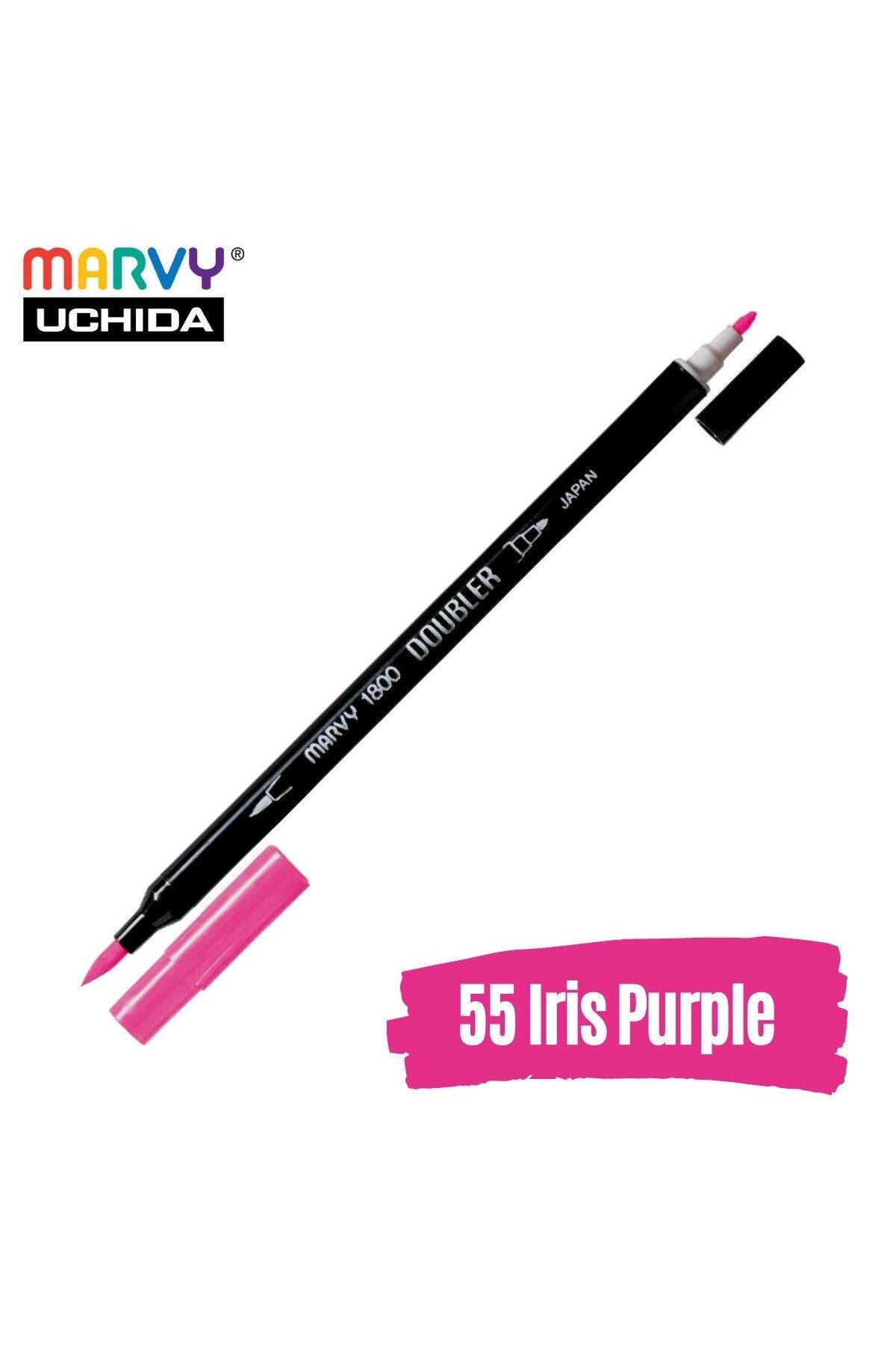 Marvy Artist Brush Pen 1800 Çift Taraflı Firça Uçlu Kalem 55 İris Purple