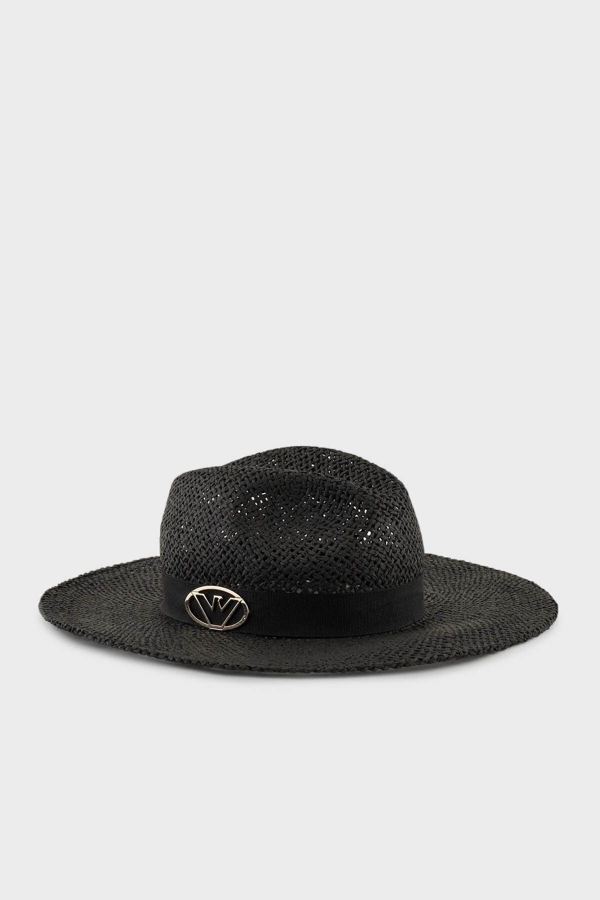 Emporio Armani Logolu Hasır Şapka