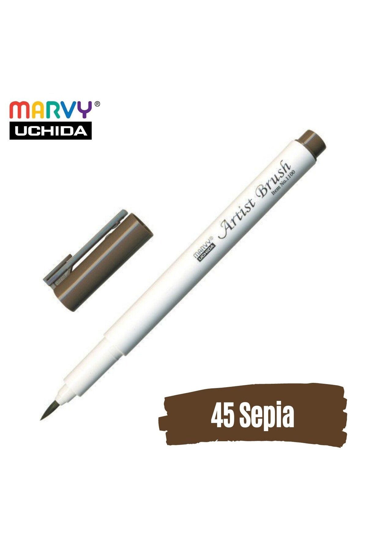 Marvy Artist Brush Pen 1100 Firça Uçlu Kalem 45 Sepia