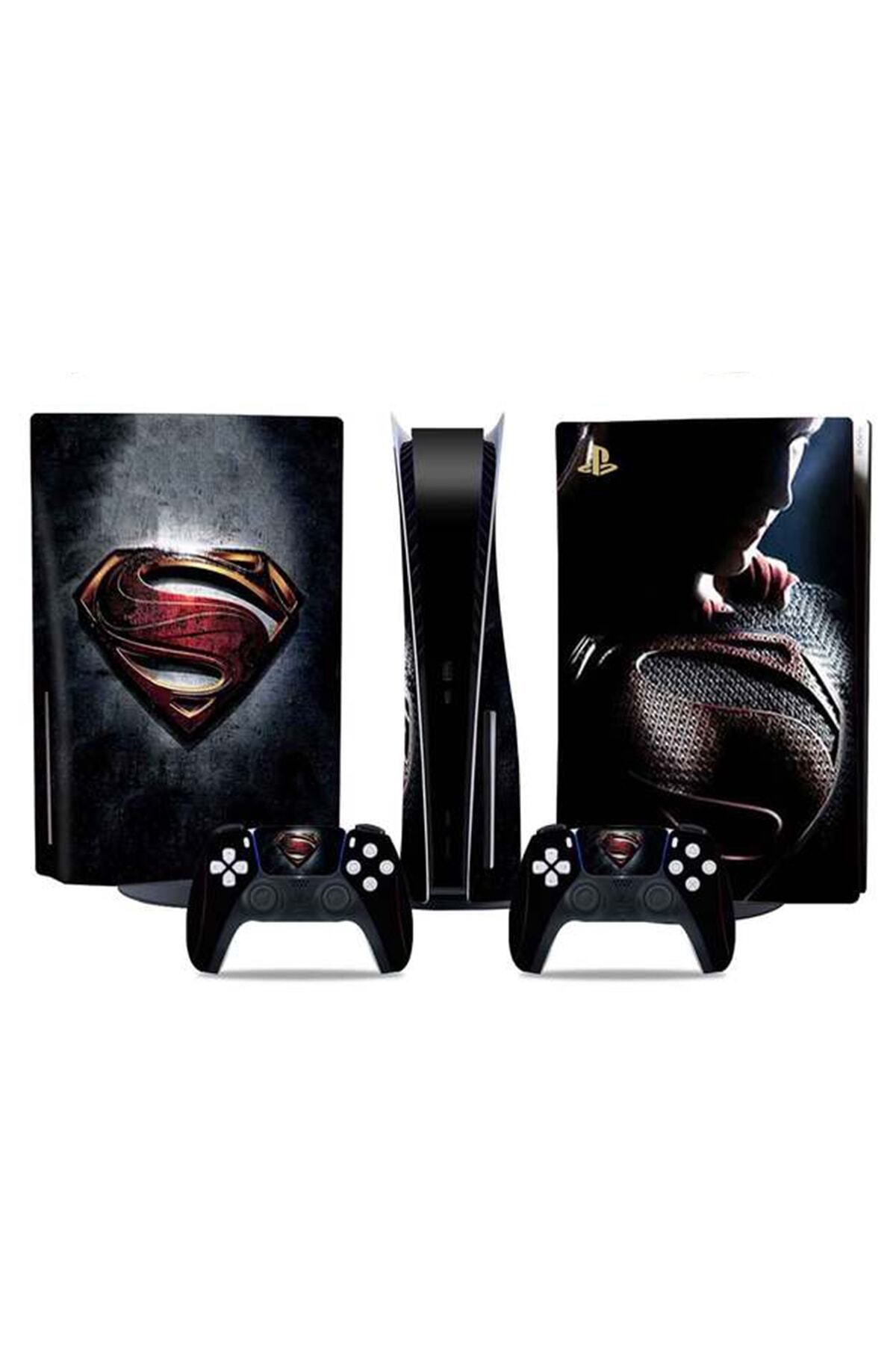 Kt Grup Marvel Superman Playstation 5 Standart Disk Edition Sticker Kaplama Seti