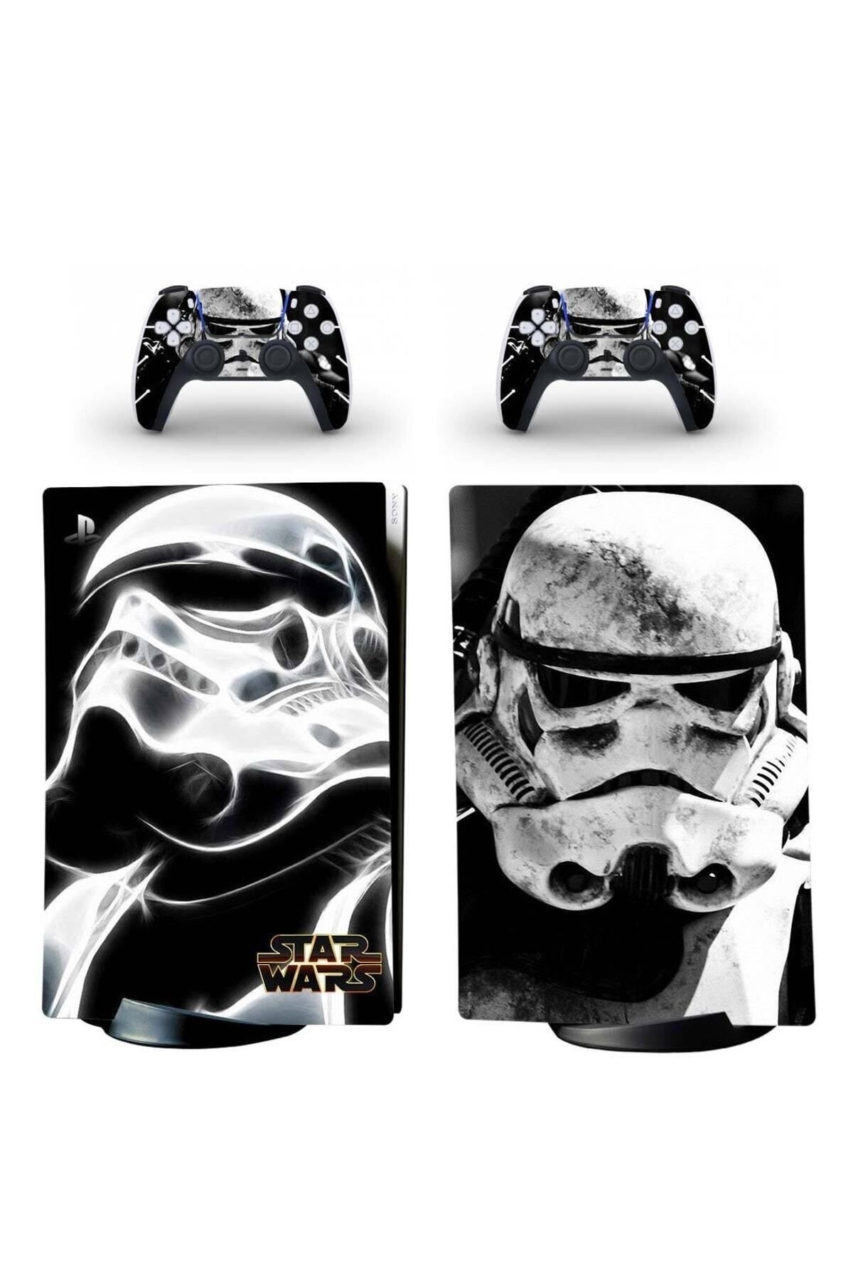 KT Decor Star Wars Darth Vader Helmet Playstation 5 Standart Dijital Versiyon Sticker Kaplama Seti
