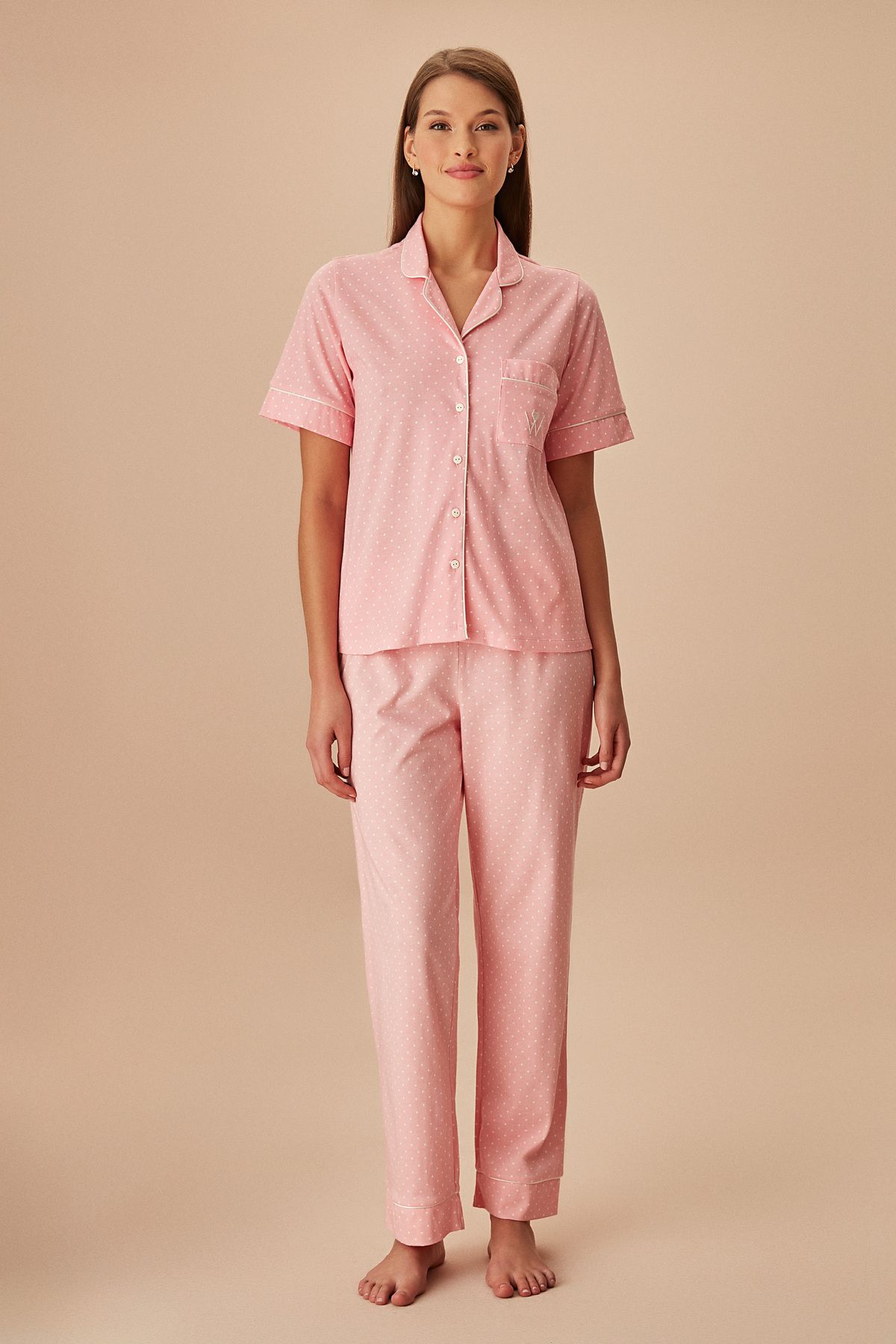Suwen Pointy Maskülen Pijama Takımı