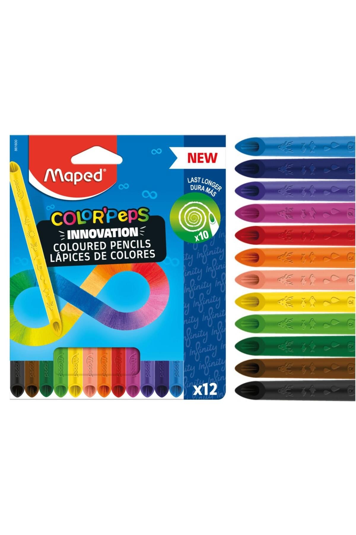 Maped Color Peps Infinity Kuru Boya 12 Li 86160001