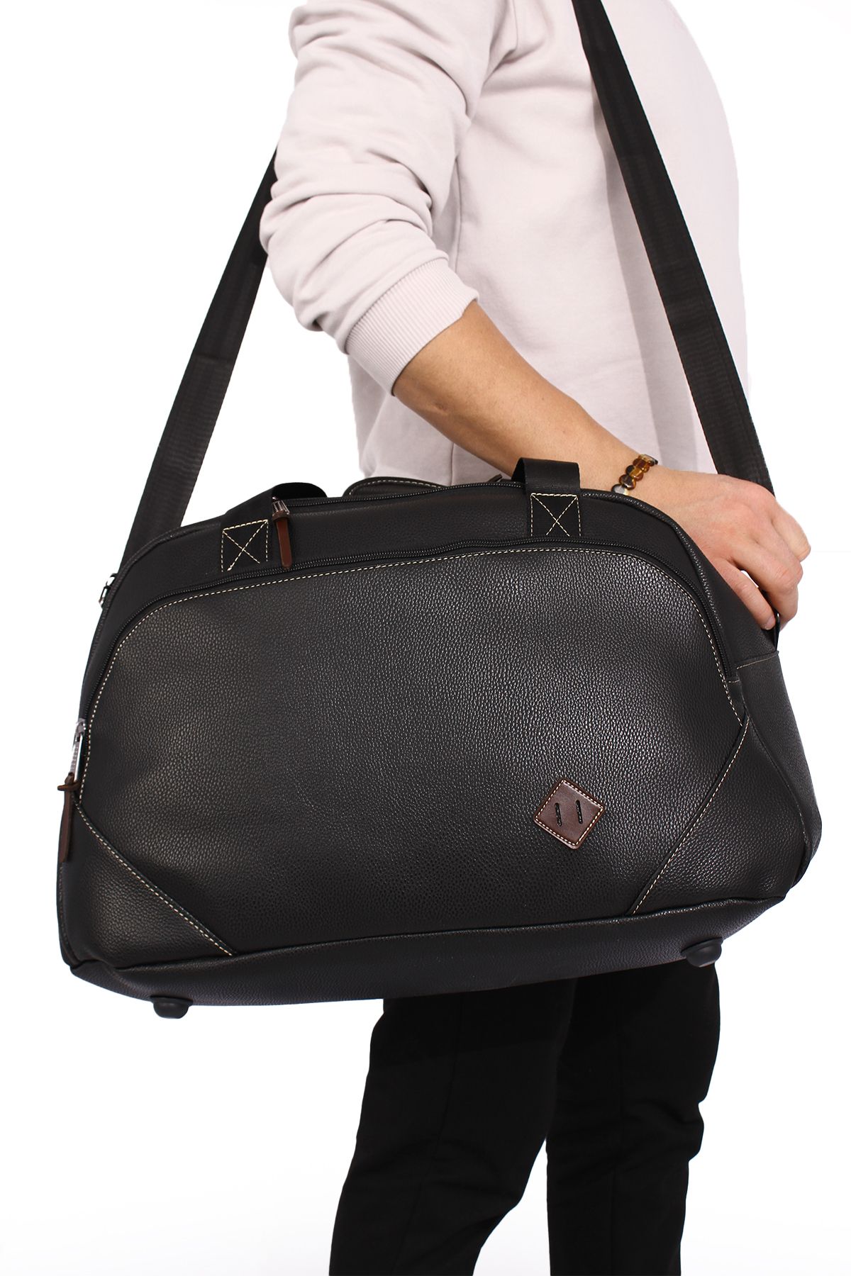 By Hakan Gk59  klasik seyahat valizi spor hastane çantası el ve omuz annebebek çantası kabin boy hostes valiz