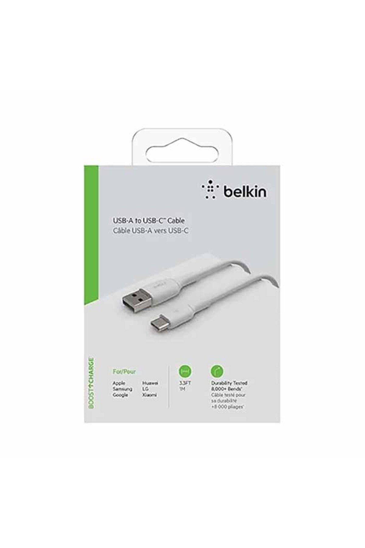 Belkin Type-c Kablo 1m Beyaz