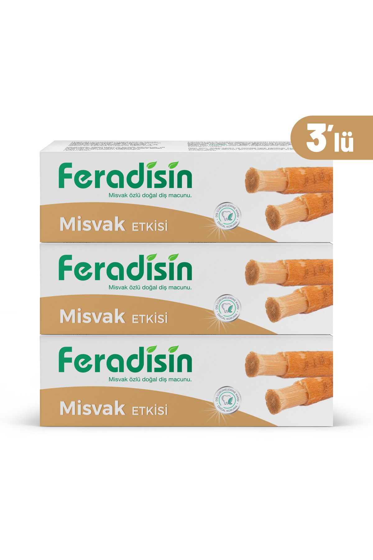 Feradisin Diş Macunu 90gr - Misvak Özlü ( 3 Adet )