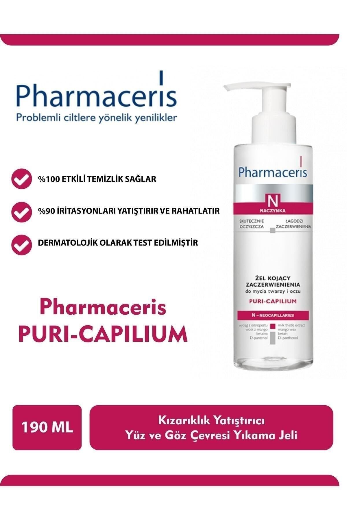Pharmaceris N Puri Capilium Soothing Redness Cleansing Gel 190 ml Dermocosmetic Yüz Temizleyici