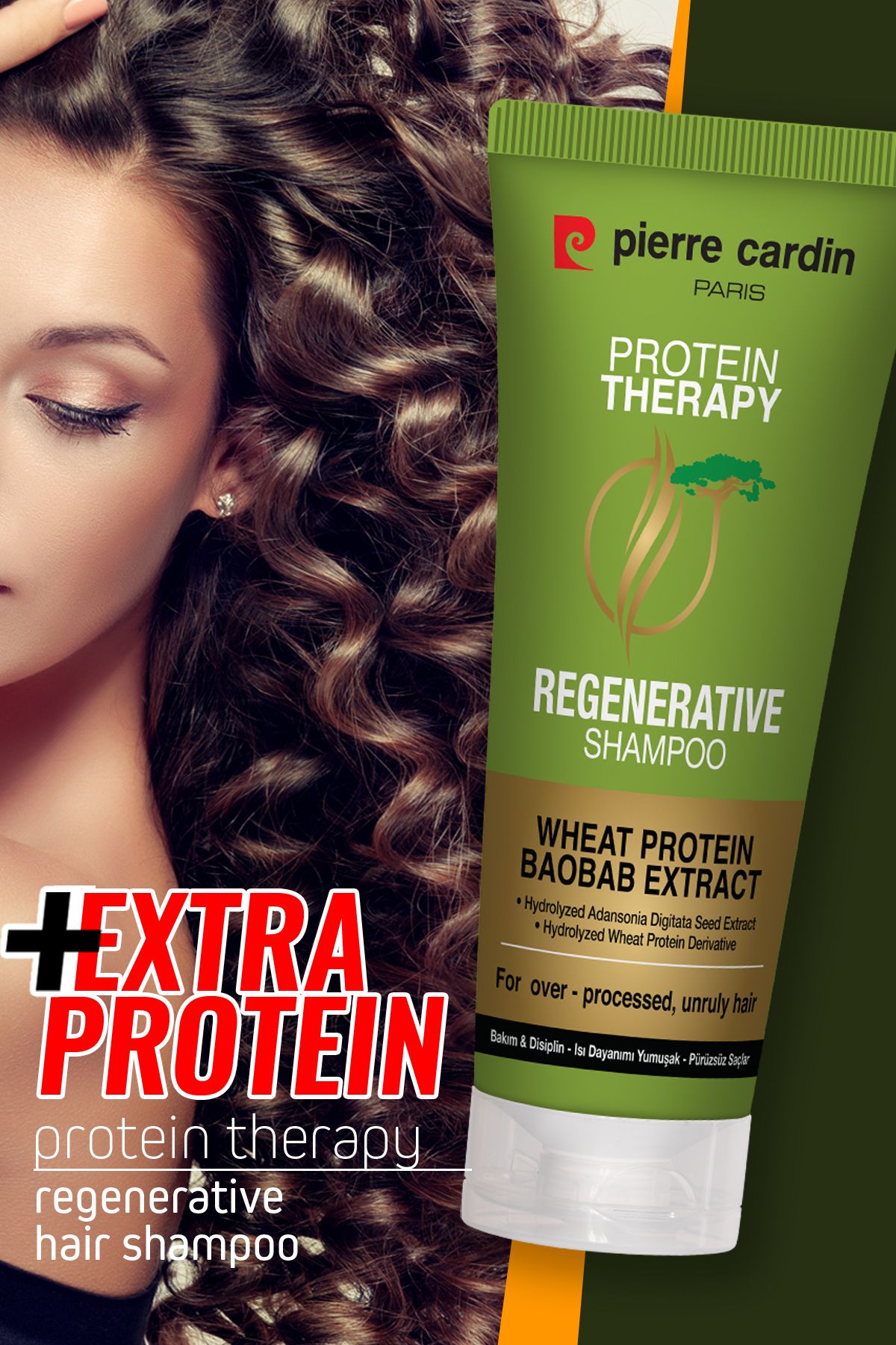 Pierre Cardin Protein Therapy Baobab Özlü Buğday Proteinli Canlandırıcı Saç Bakım Şampuanı 250 ml