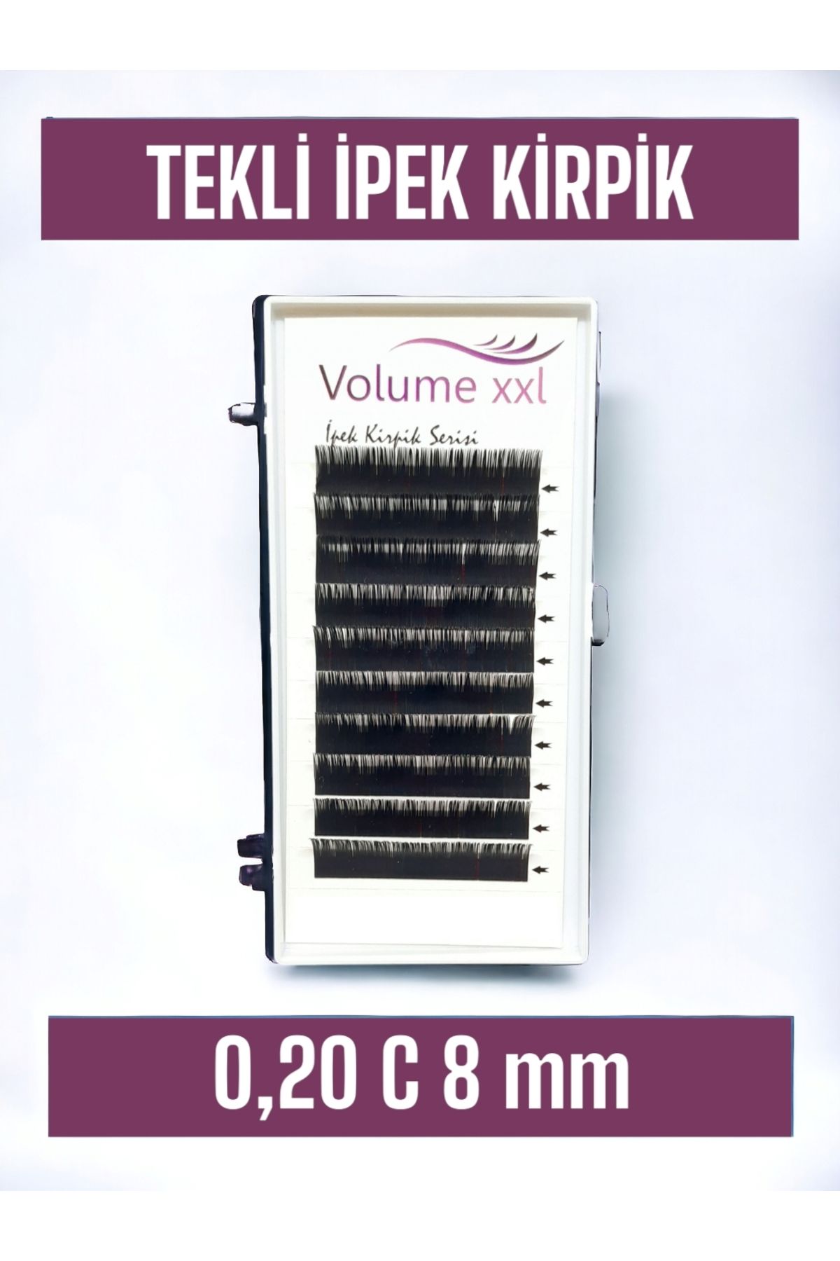 Volume xxl İPEK KİRPİK TEKLİ 0,20 C 8 MM