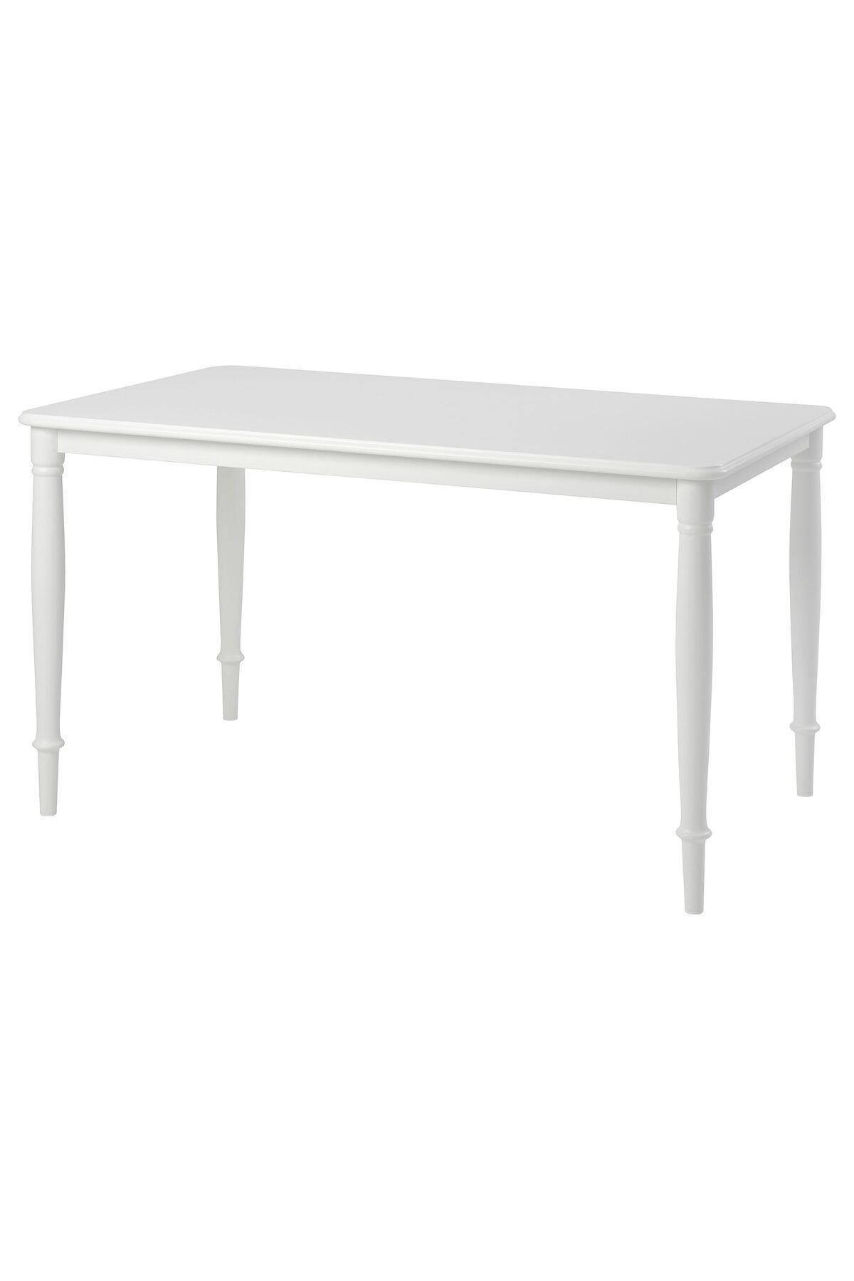 IKEA DANDERYD mutfak masası, beyaz, 130x80 cm, 4 kişilik