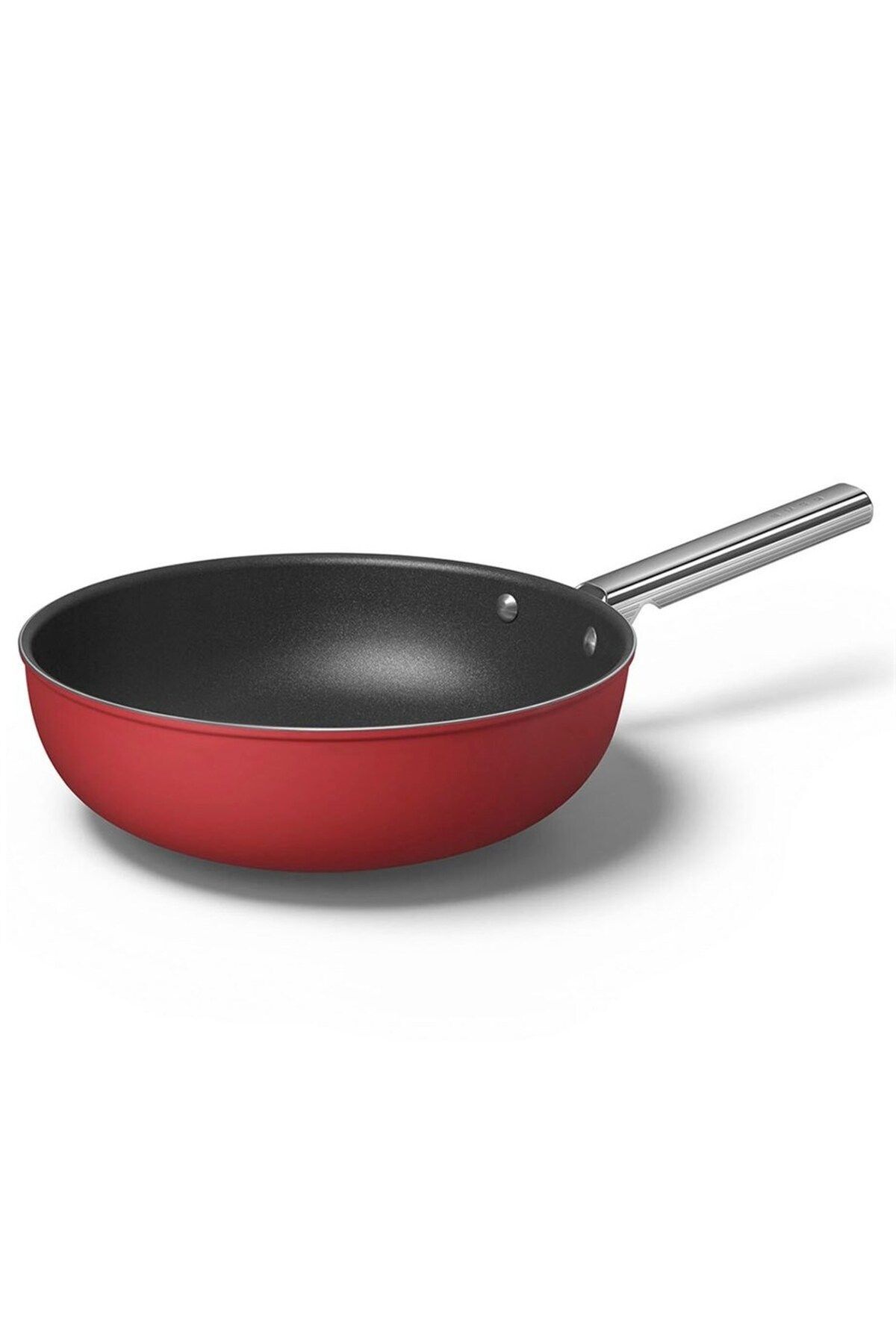 Smeg Cookware 50's Style Kırmızı Wok Tava 30 Cm