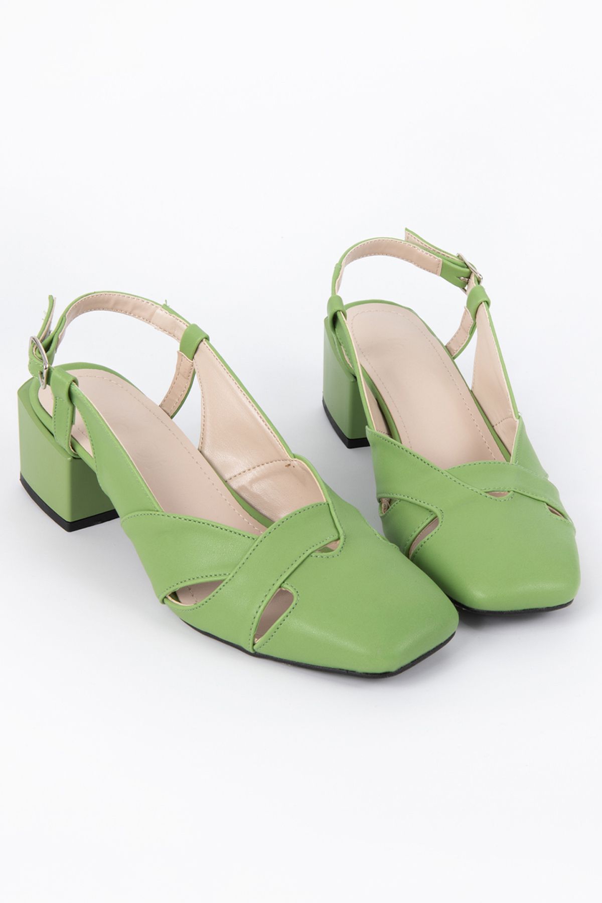 Diardi Kadın Açık Yeşil Rengi Topuklu Ayakkabı