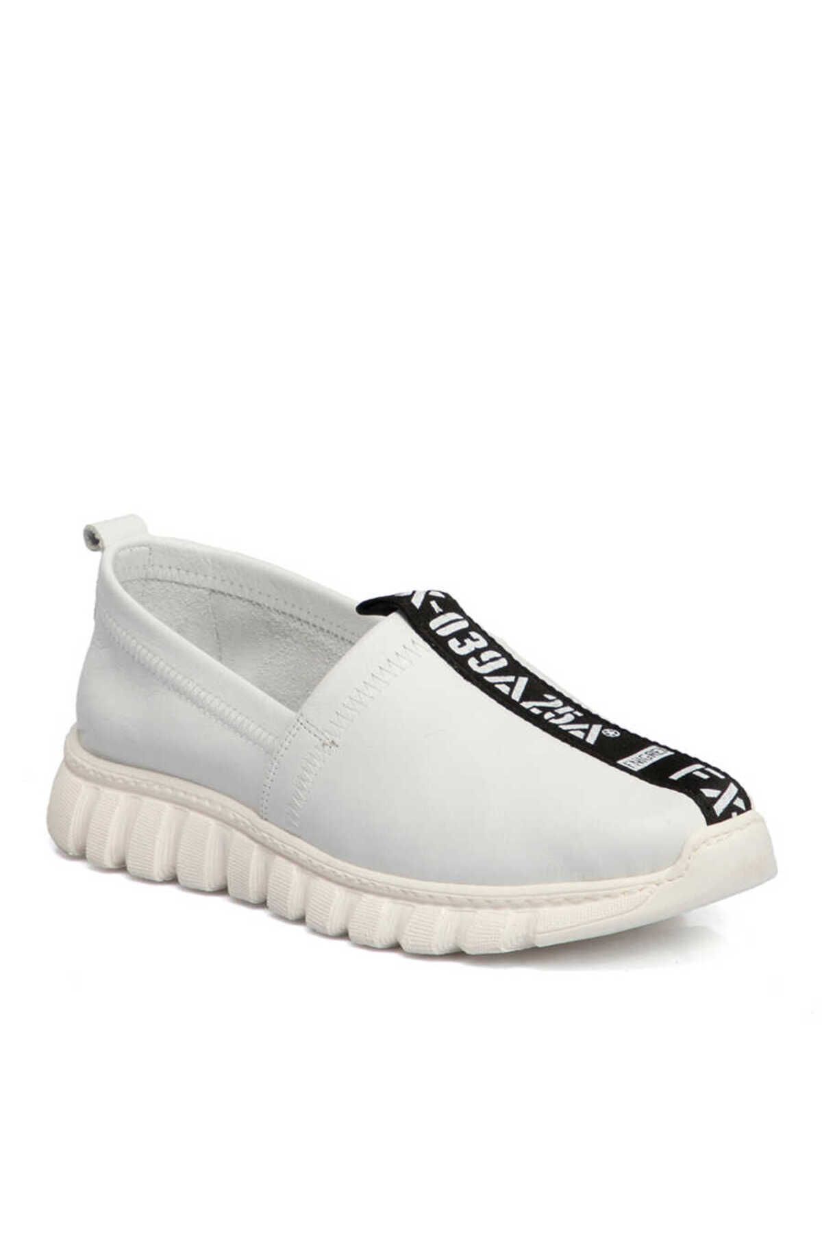 Tergan Beyaz Tekstil Kadın Sneaker - K21I1AY65404-A26