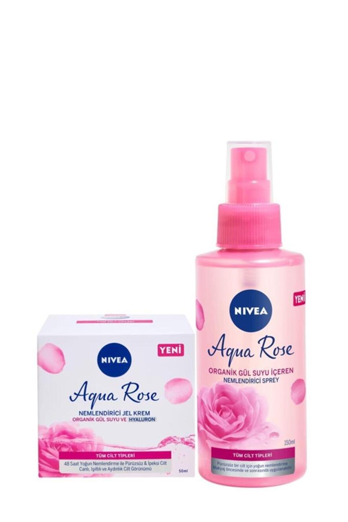 NIVEA Aqua Rose Jel Krem 50 ml Aqua Rose Sprey 150 ml