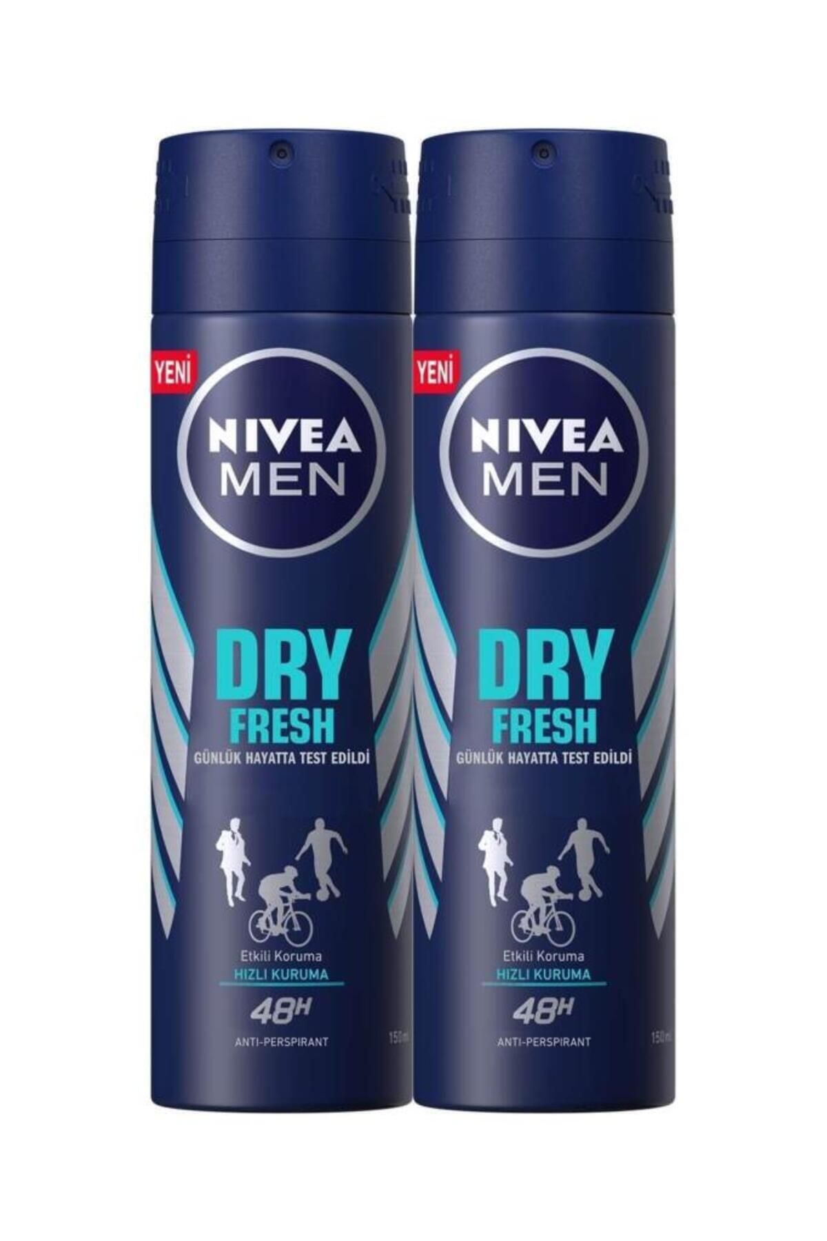 NIVEA Dry Fresh Erkek Sprey Deodorant 150ml 2'li Avantaj Paketi