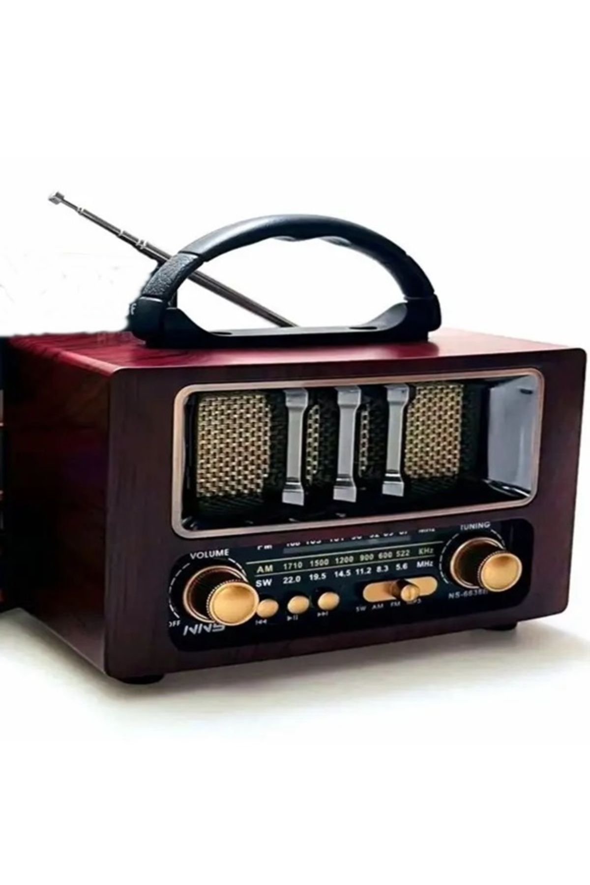 gaman YENİ MODEL RT-731 Nostaljik Görünümlü 3 Band Bluetooth Özellikli   Retro Vintage Radyo