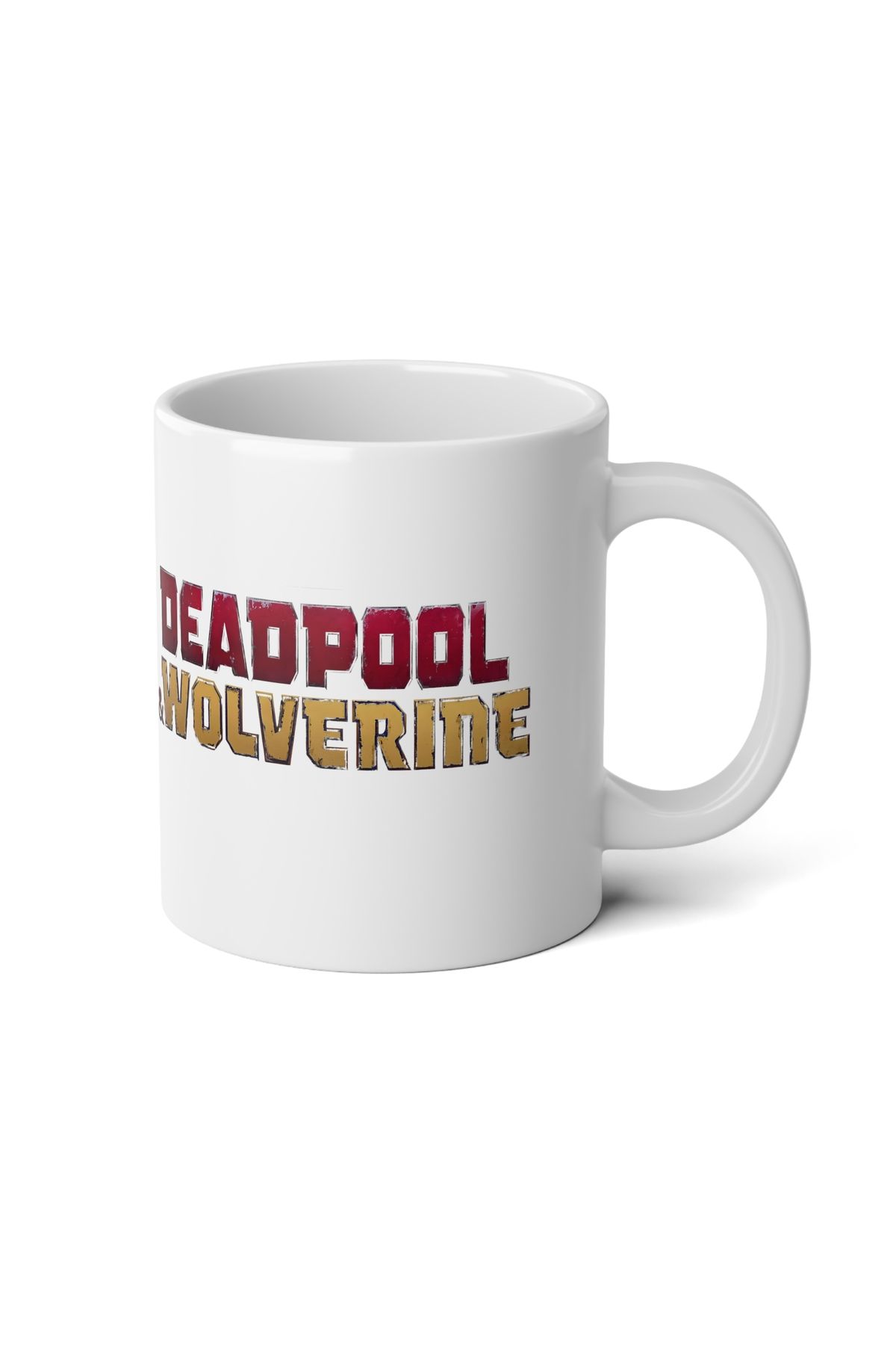 IVART Deadpool & Wolverıne  Baskılı Premium Porselen Kupa Bardak-Marvel-Süper Kahraman