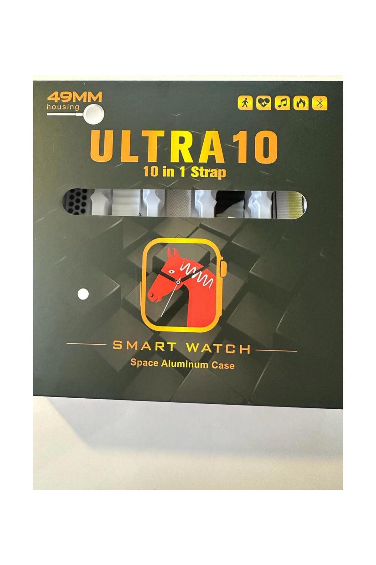 ULTRA 49 Mm 10 In 1 Akıllı Saat 10 Kordonlu Koruma Kılıflı 10in1 Akıllı Saat