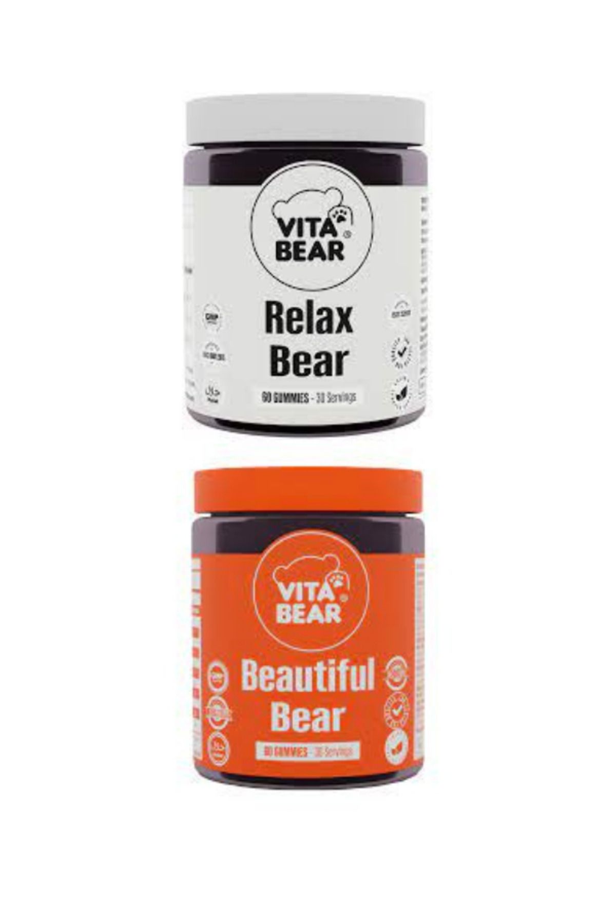 Vita Bear Beautiful Bear 60 Gummy Relax Bear 60 Gummy