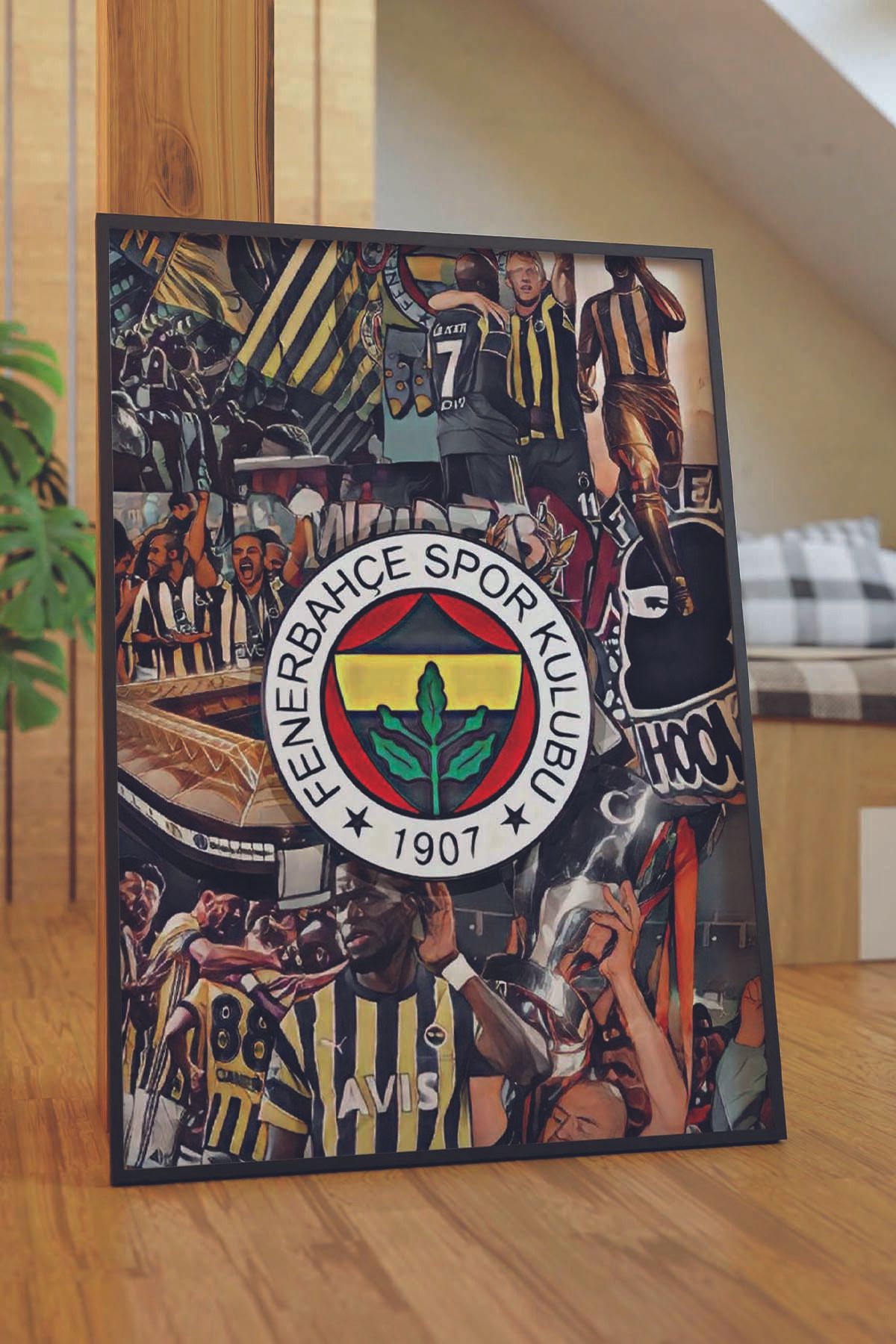 Roof Concept Fenerbahçe Futbolcuları Kolaj Poster Tablo