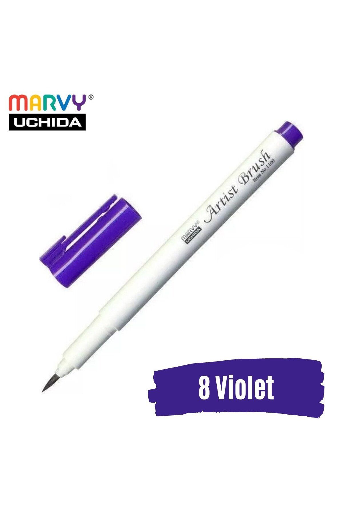 Marvy Artist Brush Pen 1100 Firça Uçlu Kalem 08 Violet