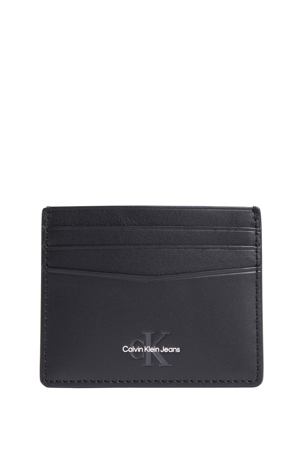 Calvin Klein Siyah Erkek 10x8x0,5 cm Deri Kartlık MONOGRAM SOFT CARDCASE 6CC