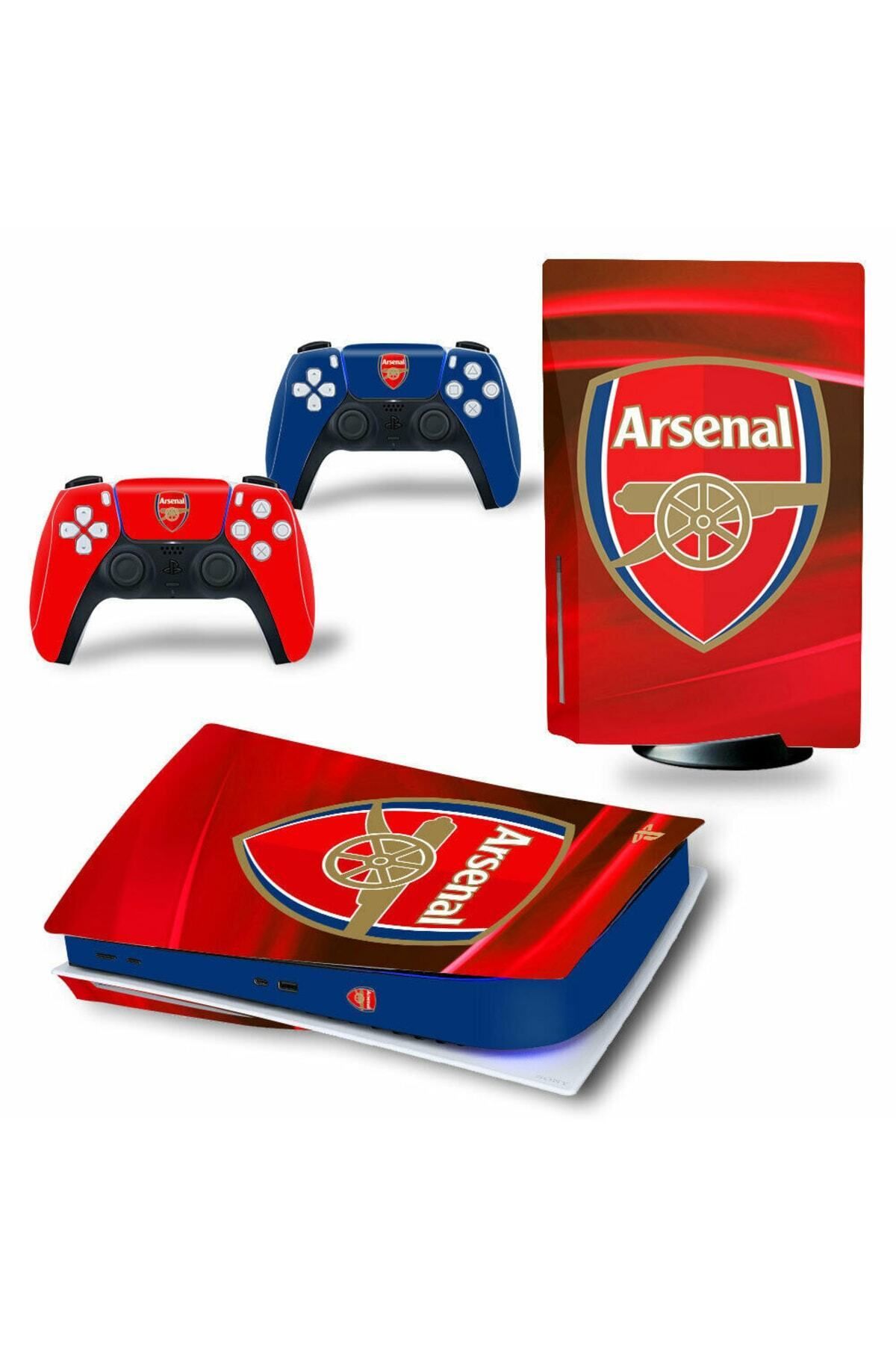 Kt Grup Arsenal Playstation 5 Standart Disk Edition Sticker Kaplama Seti