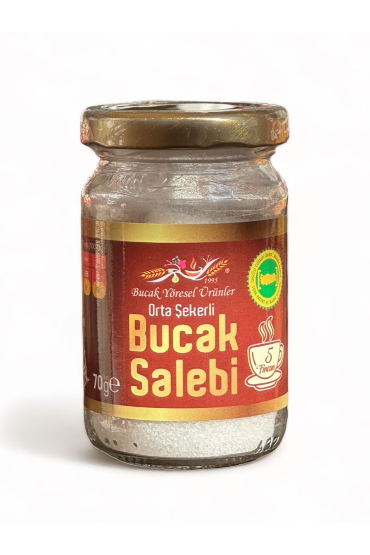 Bucak Yöresel Ürünler Bucak Salebi, 5 Fincanlık Sıcak Salep/1 Kg Dondurma Salebi, Hakiki Bucak Sahlebi + Şeker