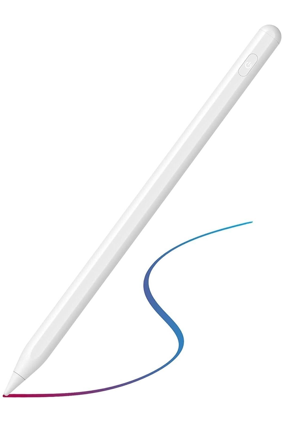 Fuchsia Ipad 10.9 (10.NESİL) Uyumlu Avuç Içi Algılamayan Eğimle Çizim Kalınlığı Değişen Stylus Kalem