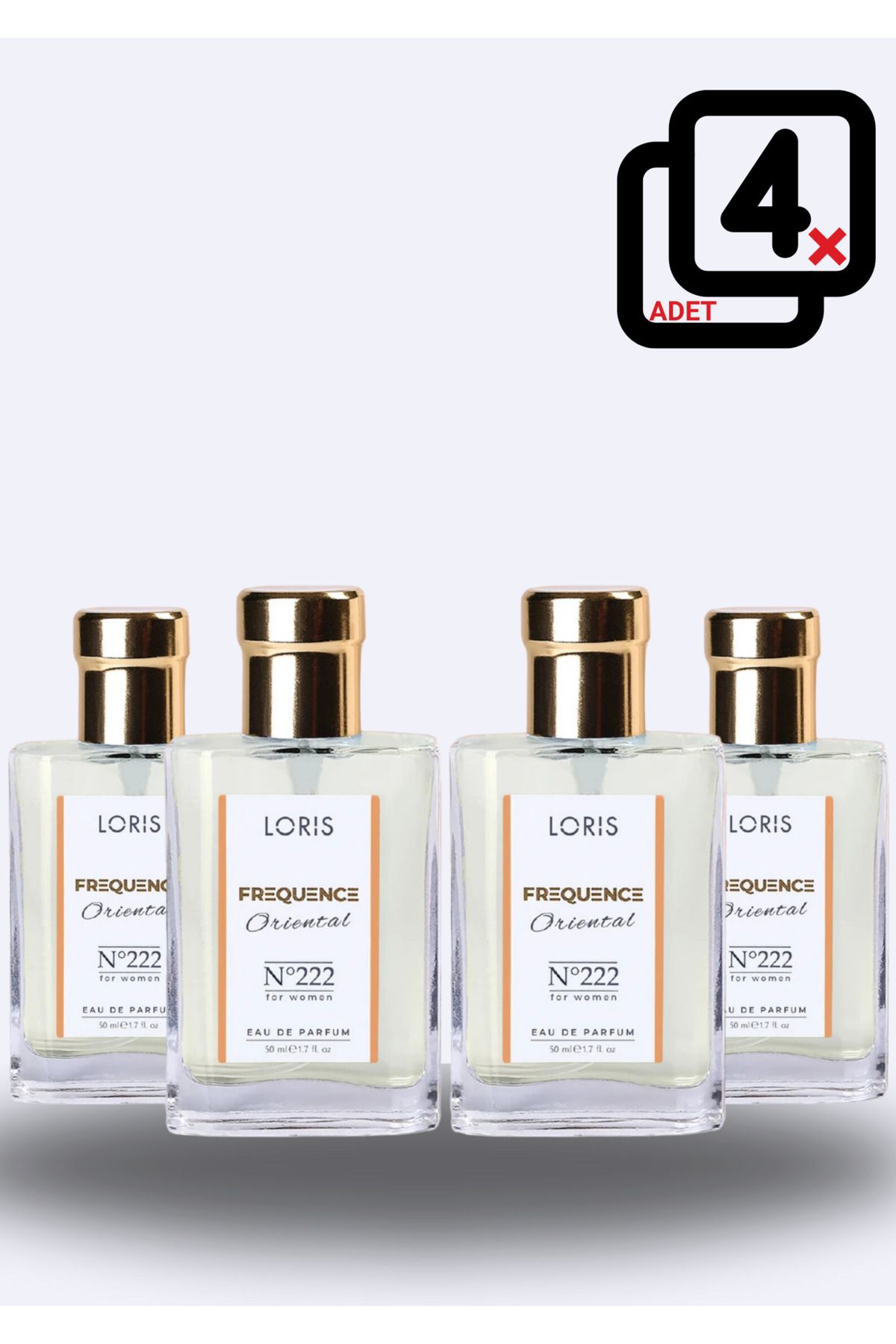 Loris 4 Adet K-222 Frequence Parfume Edp 50 ml Kadın Parfüm