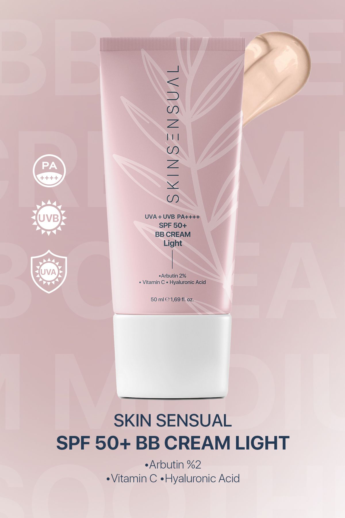 Skin Sensual BB Krem Light| 50 Spf Uva/Uvb Pa++++ | Leke Oluşumunu Önlemeye Yardımcı, Aydınlık ve Canlılık