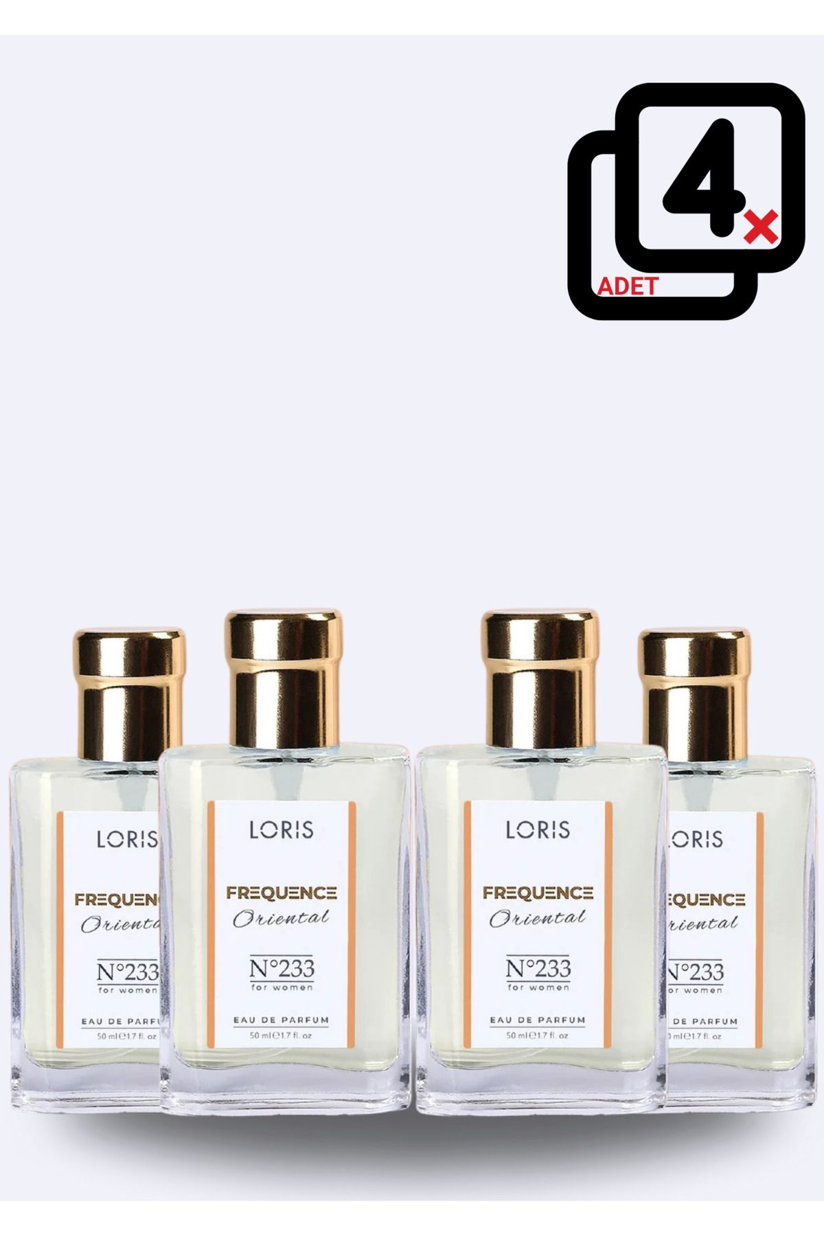 Loris 4 Adet K-233 Plus Parfume Edp 50 ml Kadın Parfüm