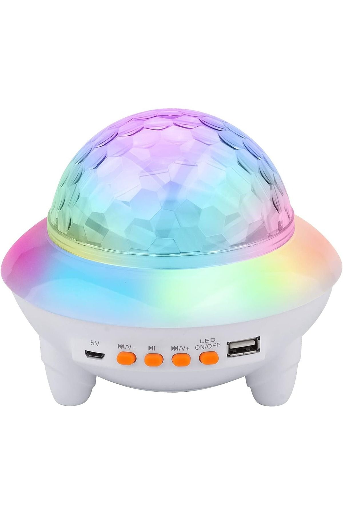 gaman Gece Lambası Bluetooth Hoparlör Rgb Tavan Yansıtma Gece Lambası 9 Mod Ufo Çocuk Odası Gece Lambası