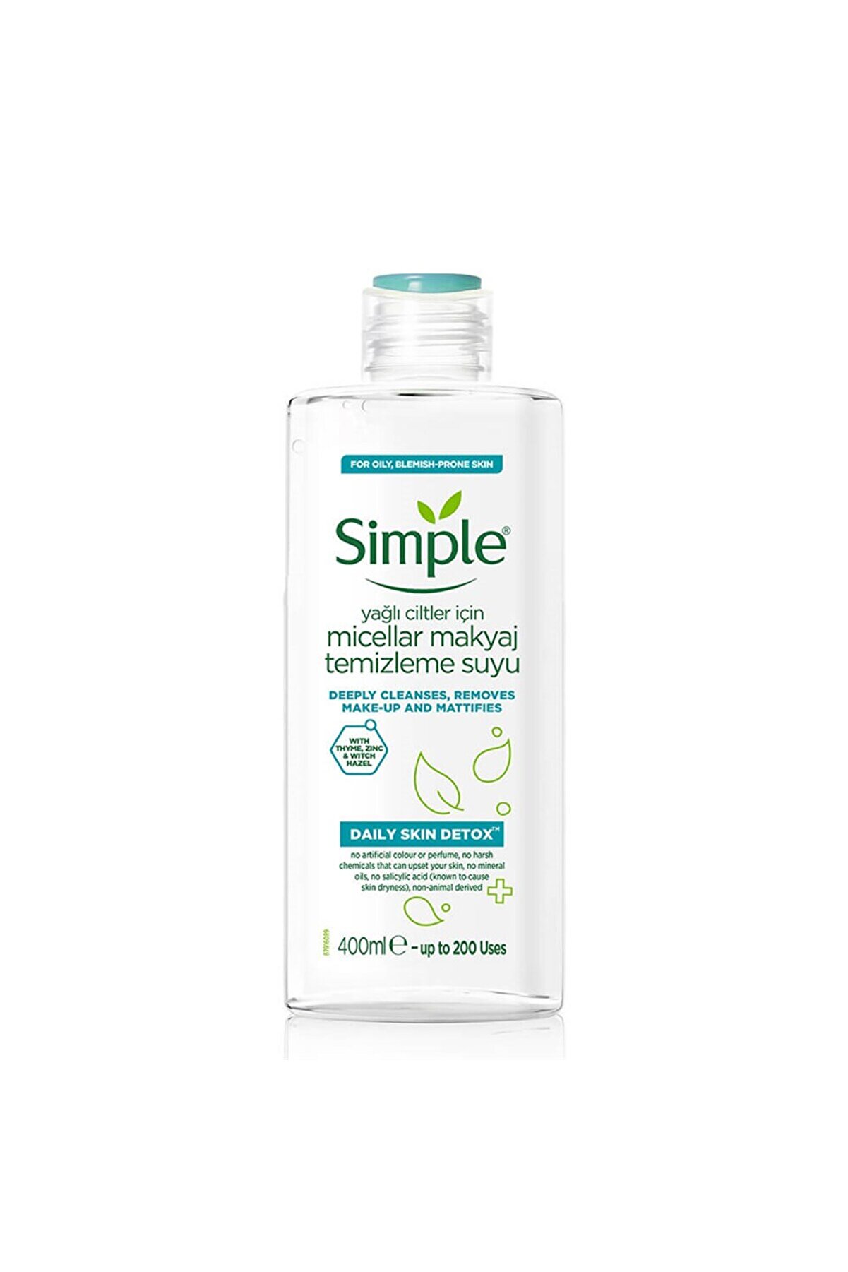Simple Skin Detox Micellar Makyaj Temizleme Suyu 400 ml