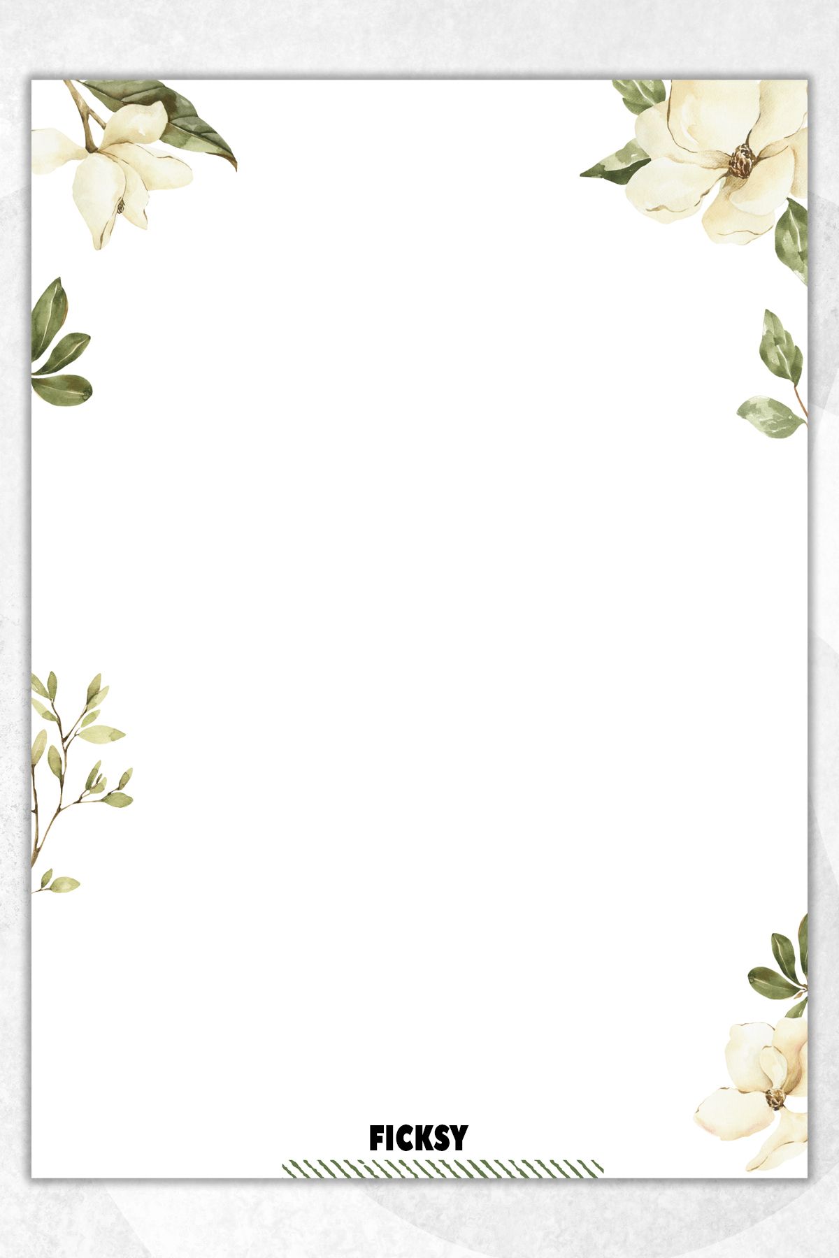 Ficksy Çiçek Not Kağıdı - A5 Ebat - 50 Yaprak - Notepad - Memopad - Bloknot - To Do List