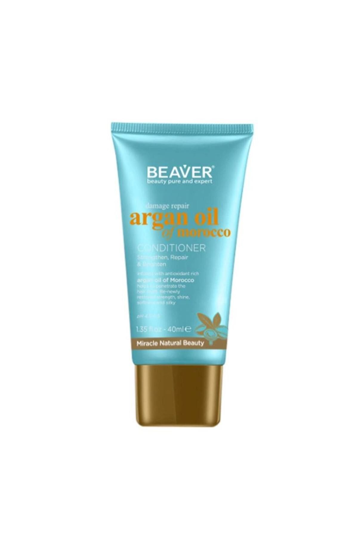 Beaver Argan Oil Of Morocco Conditioner Argan Yağlı Saç Kremi 40 ml