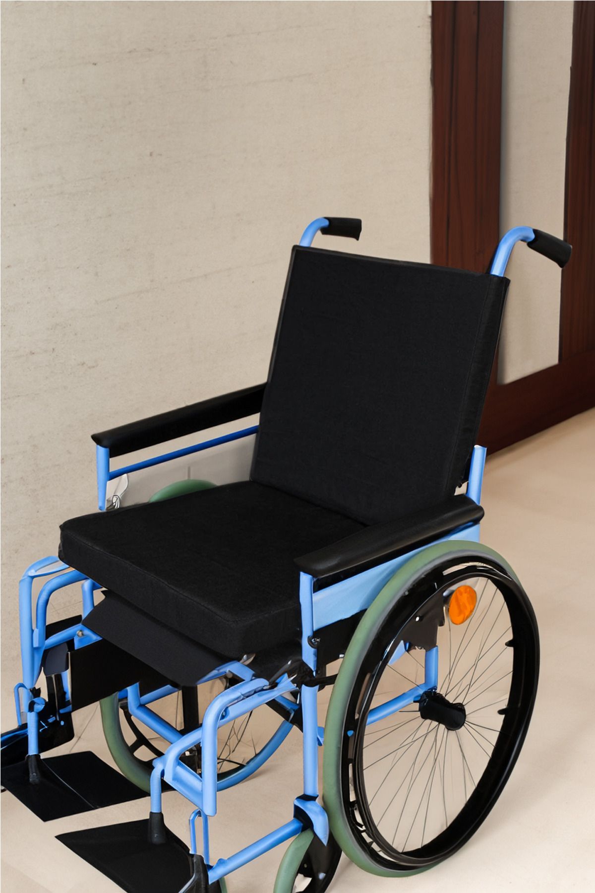 colmed Tekerlekli Sandalye Sırt Ve Oturma Minderi Hasta Bakım Sırt ve Oturma Minderi - Siyah