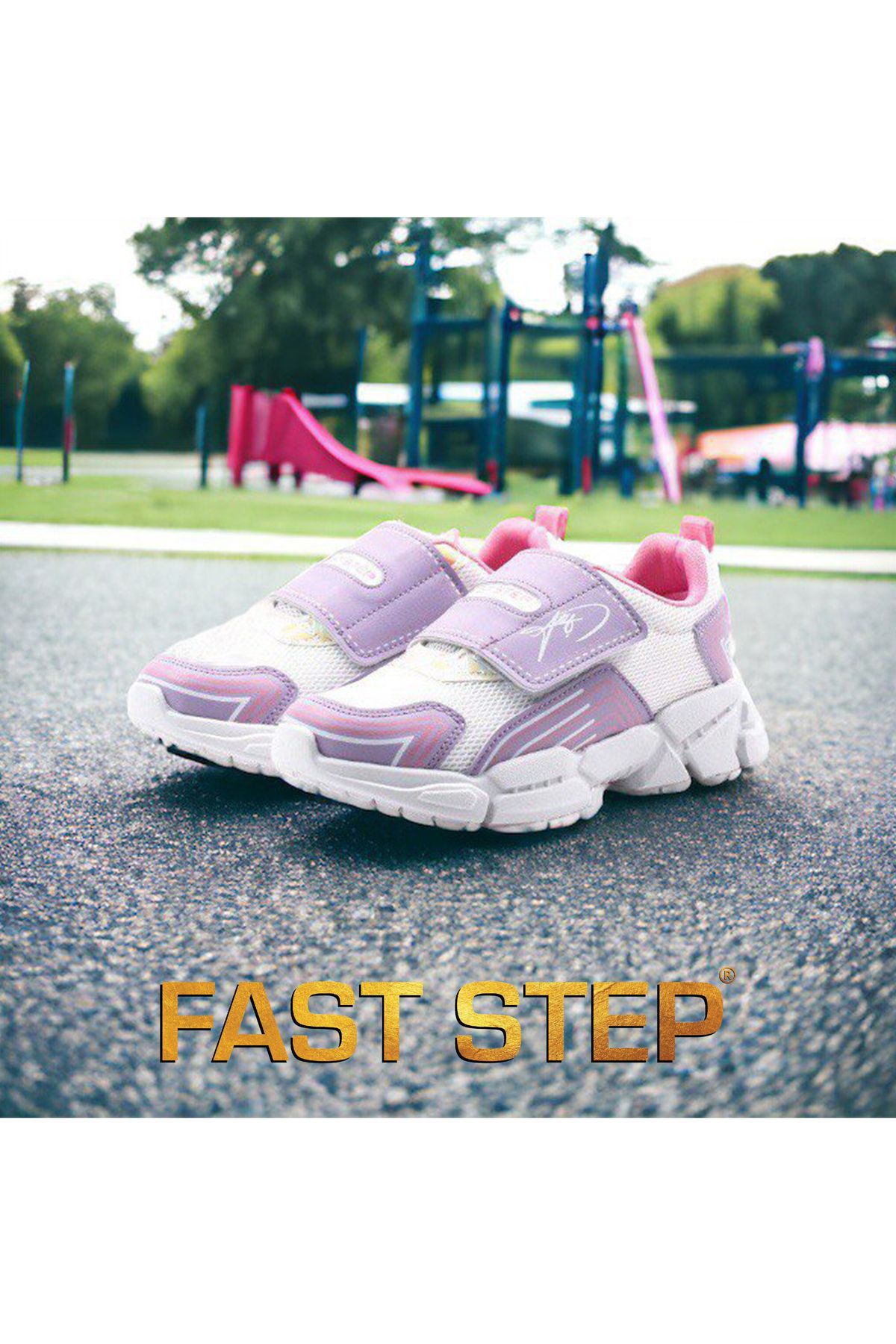Fast Step Çocuk Ortopedik Cırtlı Esnek Hafif Nefes Alabilen Fileli Çocuk Sneaker Spor Ayakkabı 133xcaa-35