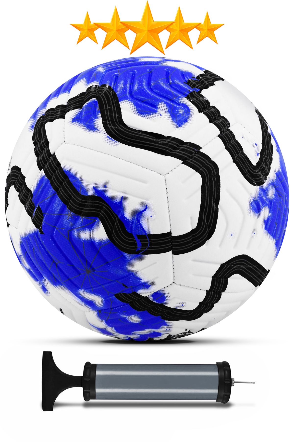 Telvesse Orijinal Futbol Topu COLOR Pompalı Set Sert Zemin Halı Saha Futbol Topu Hibrit No:5