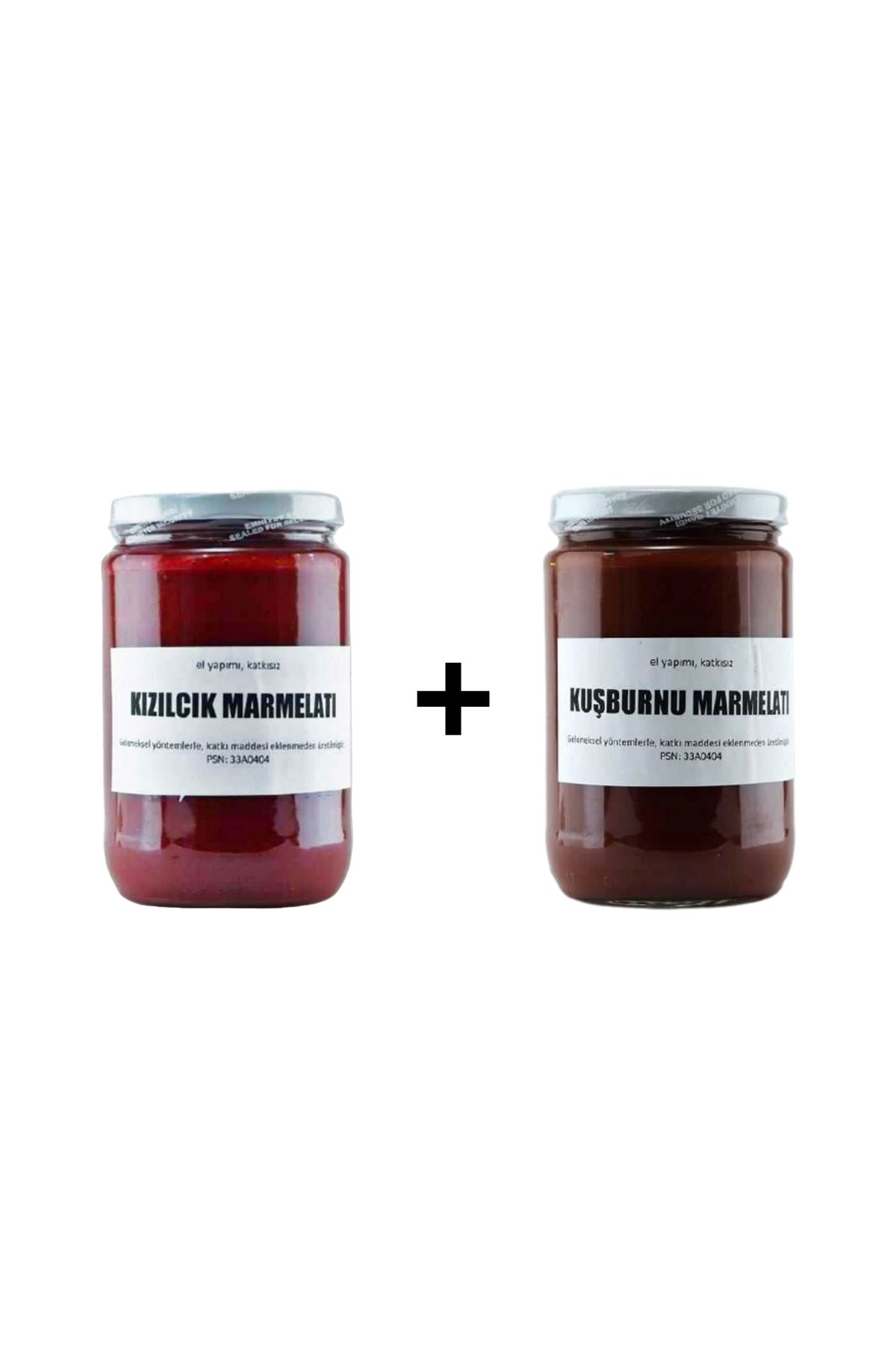 gurmezza Marmelat Paketi (Ev Yapımı Kuşburnu Marmelatı + Kızılcık Marmelatı)