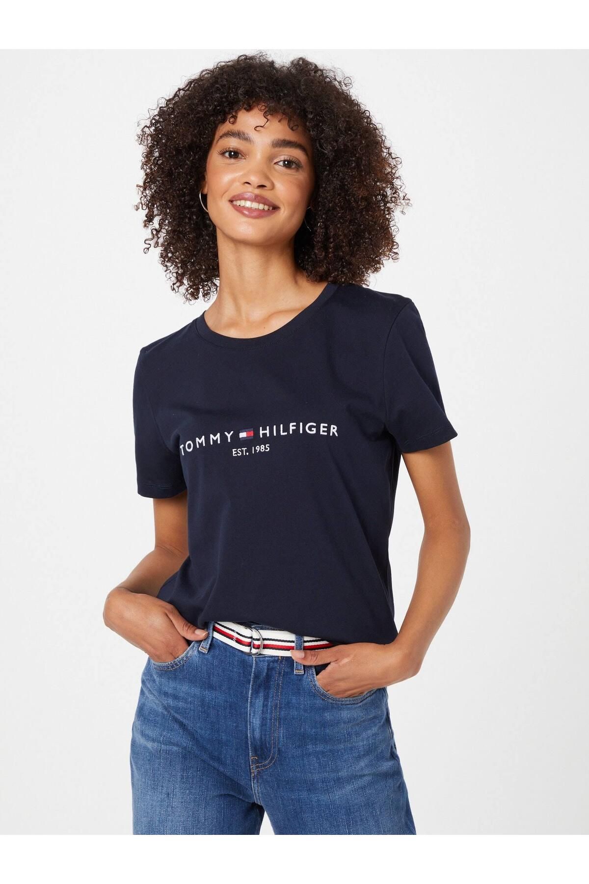 Tommy Hilfiger Heritage Logo T-Shirt//Lacivert