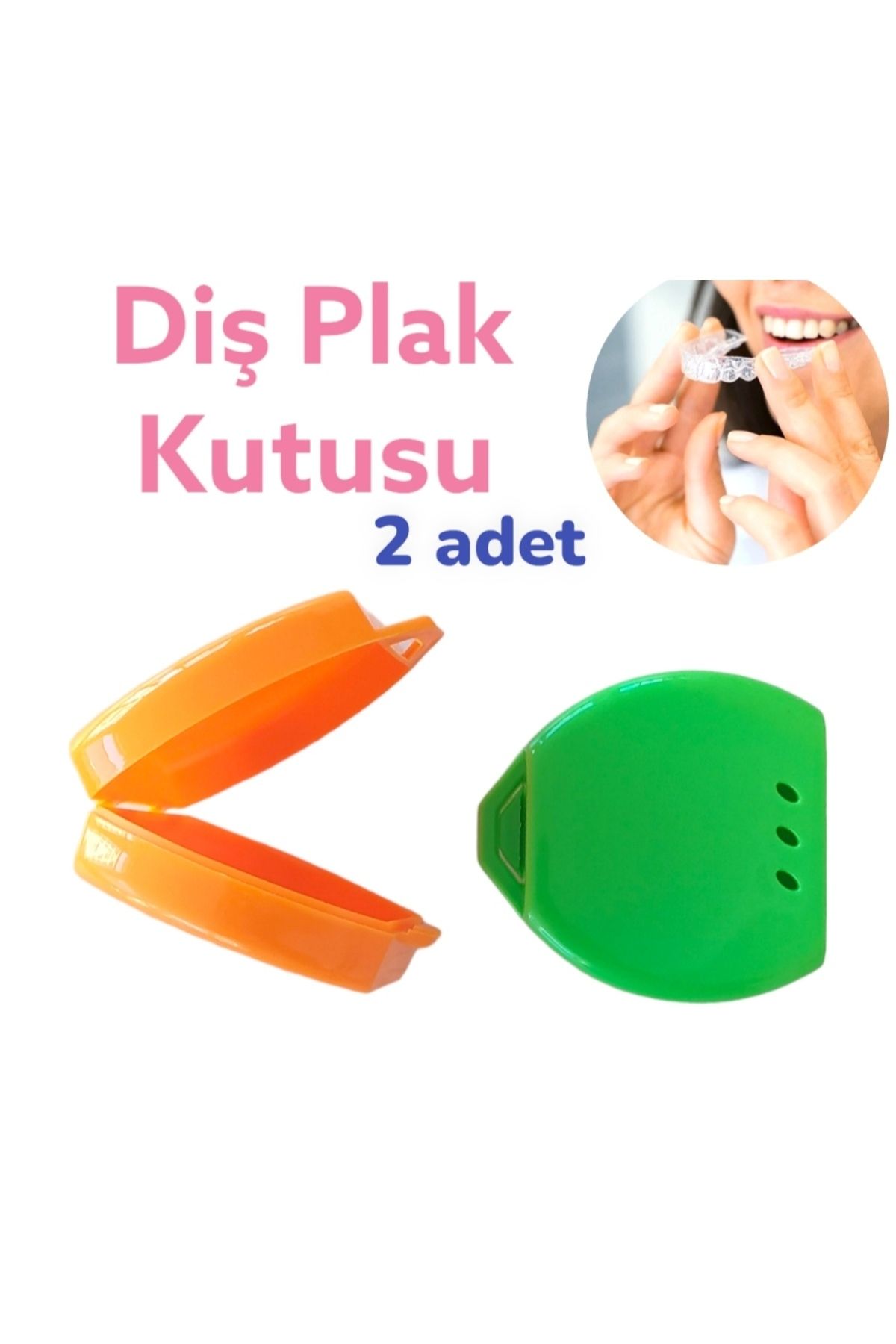 Vulli GECE PLAĞI SAKLAMA KUTUSU DİŞ PLAK KABI (2 ADET)